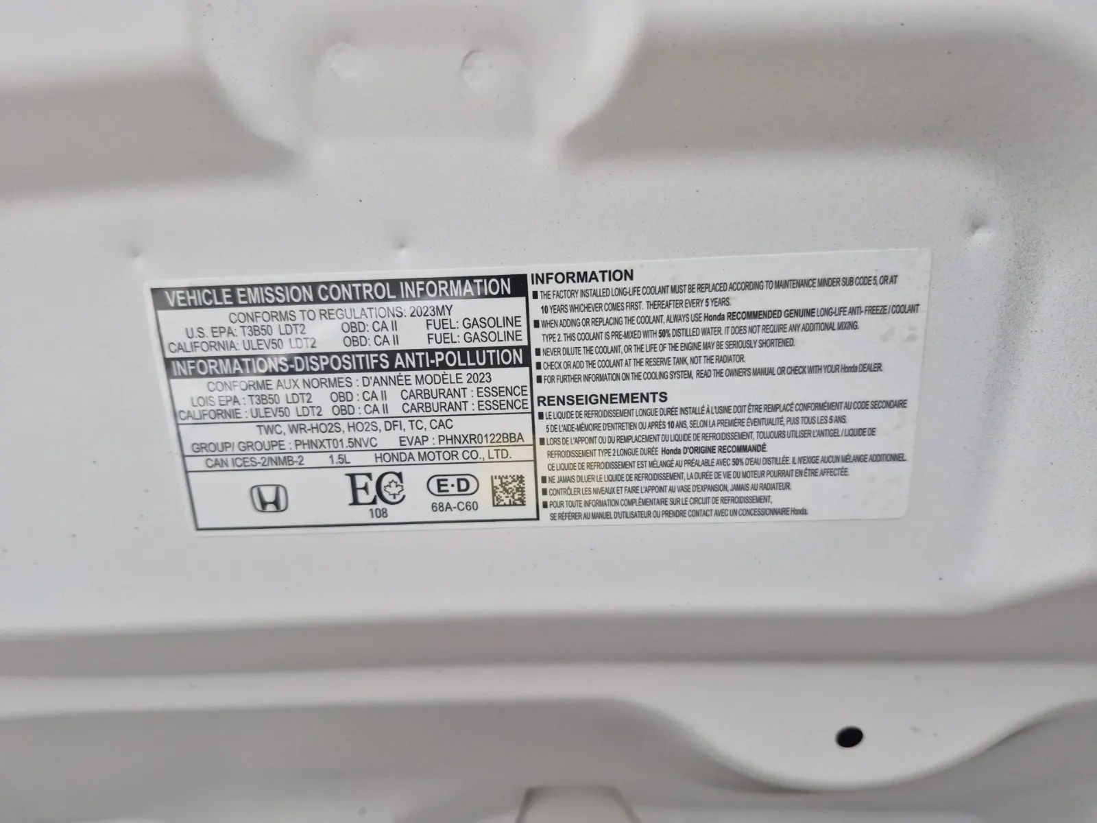 Emission Sticker Photo