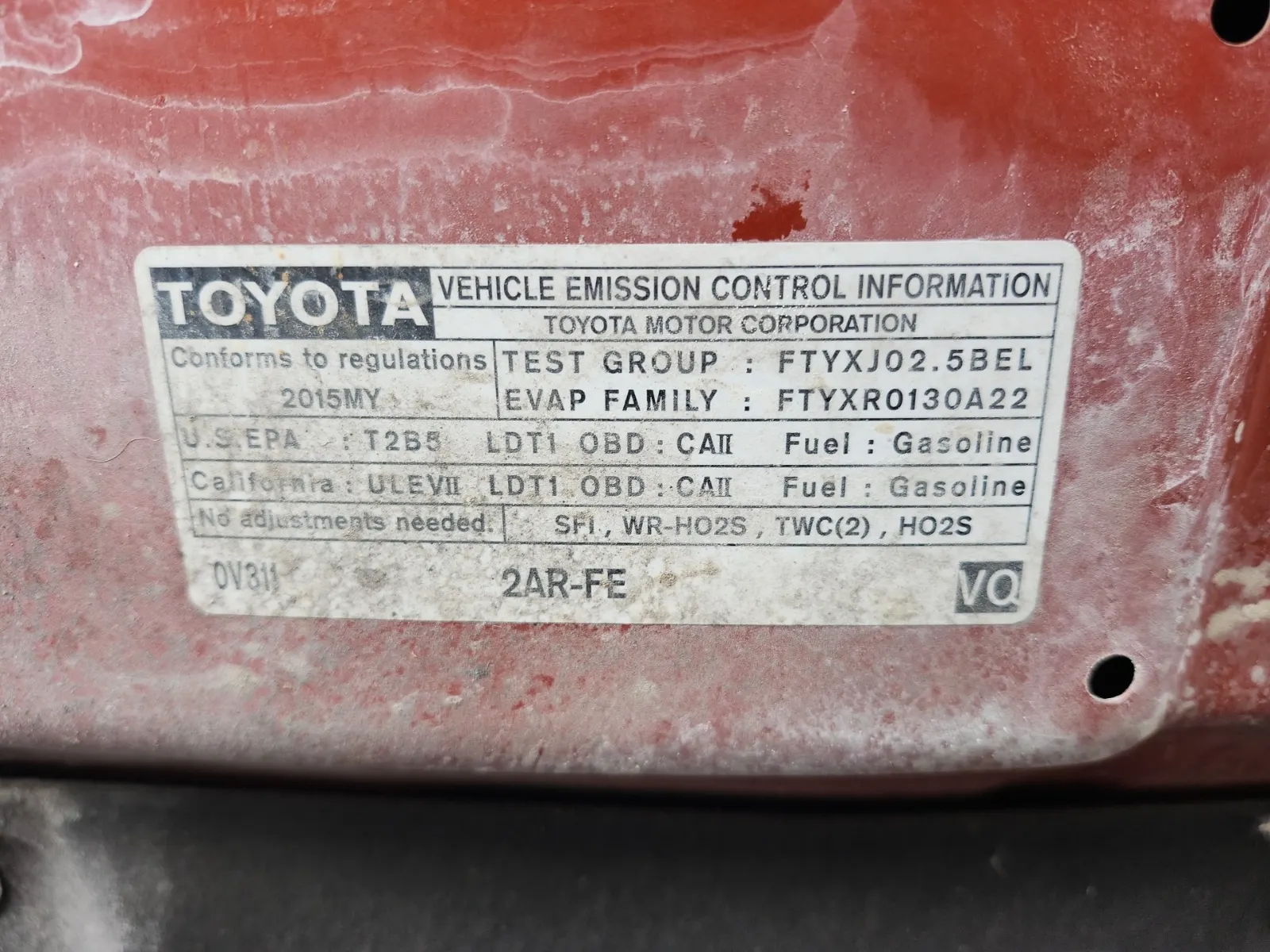 Emission Sticker Photo
