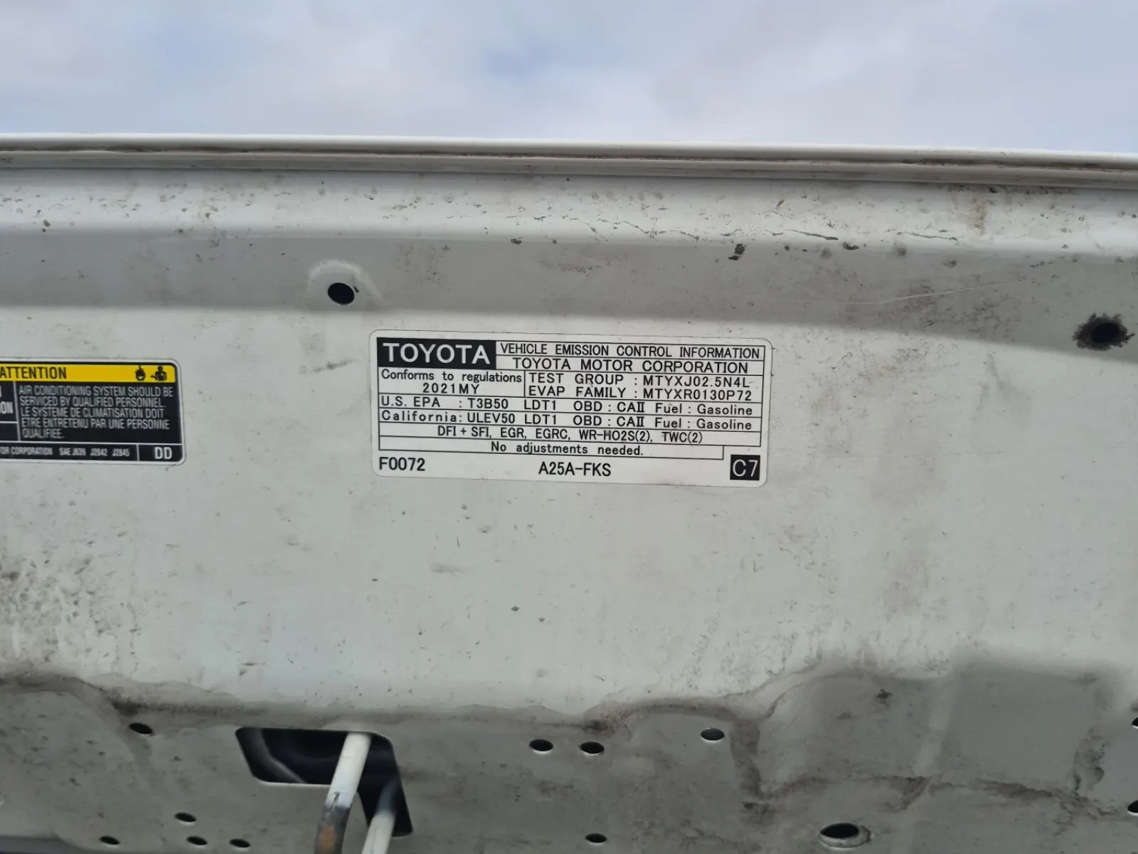Emission Sticker Photo