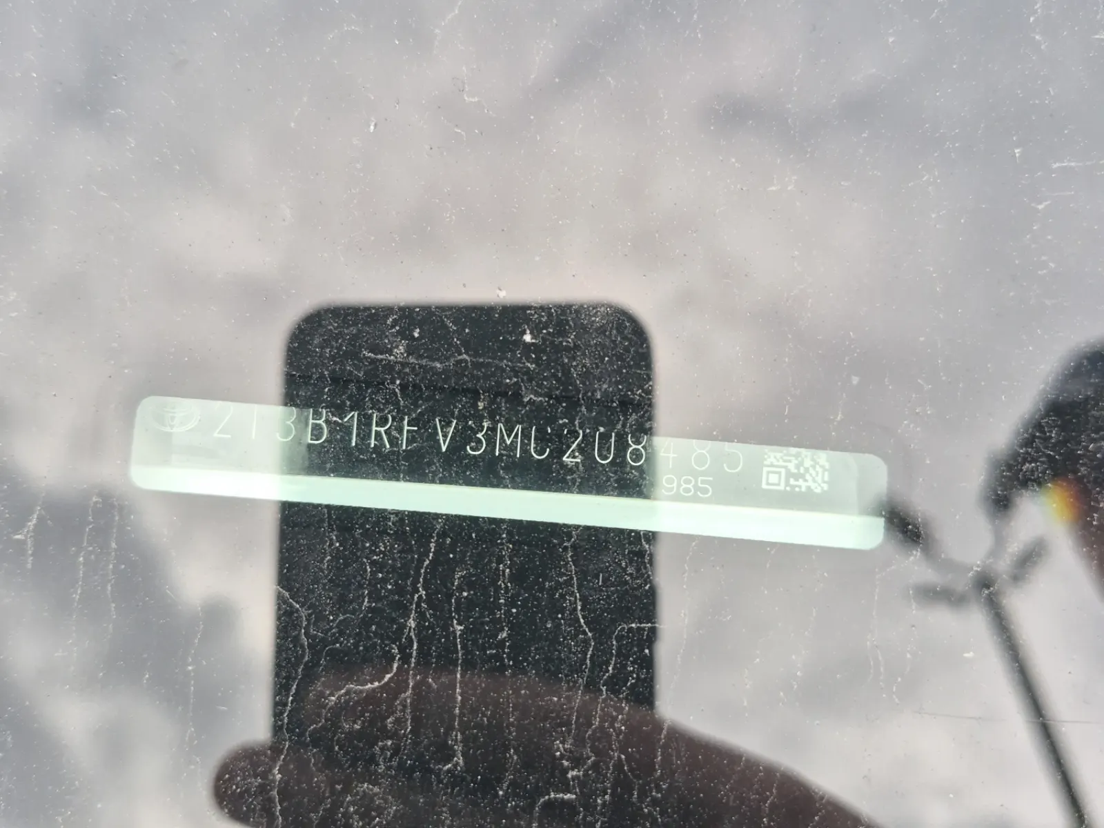 Dash VIN Plate Photo