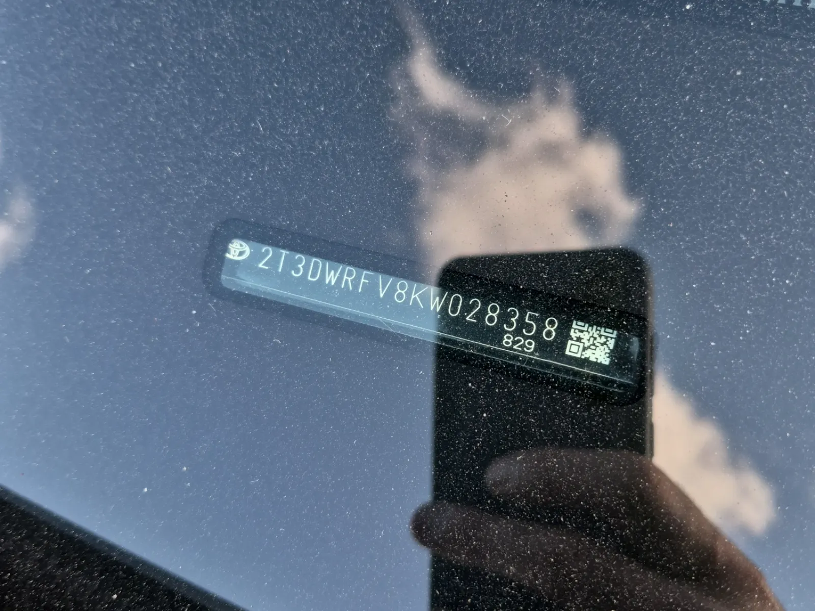 Dash VIN Plate Photo