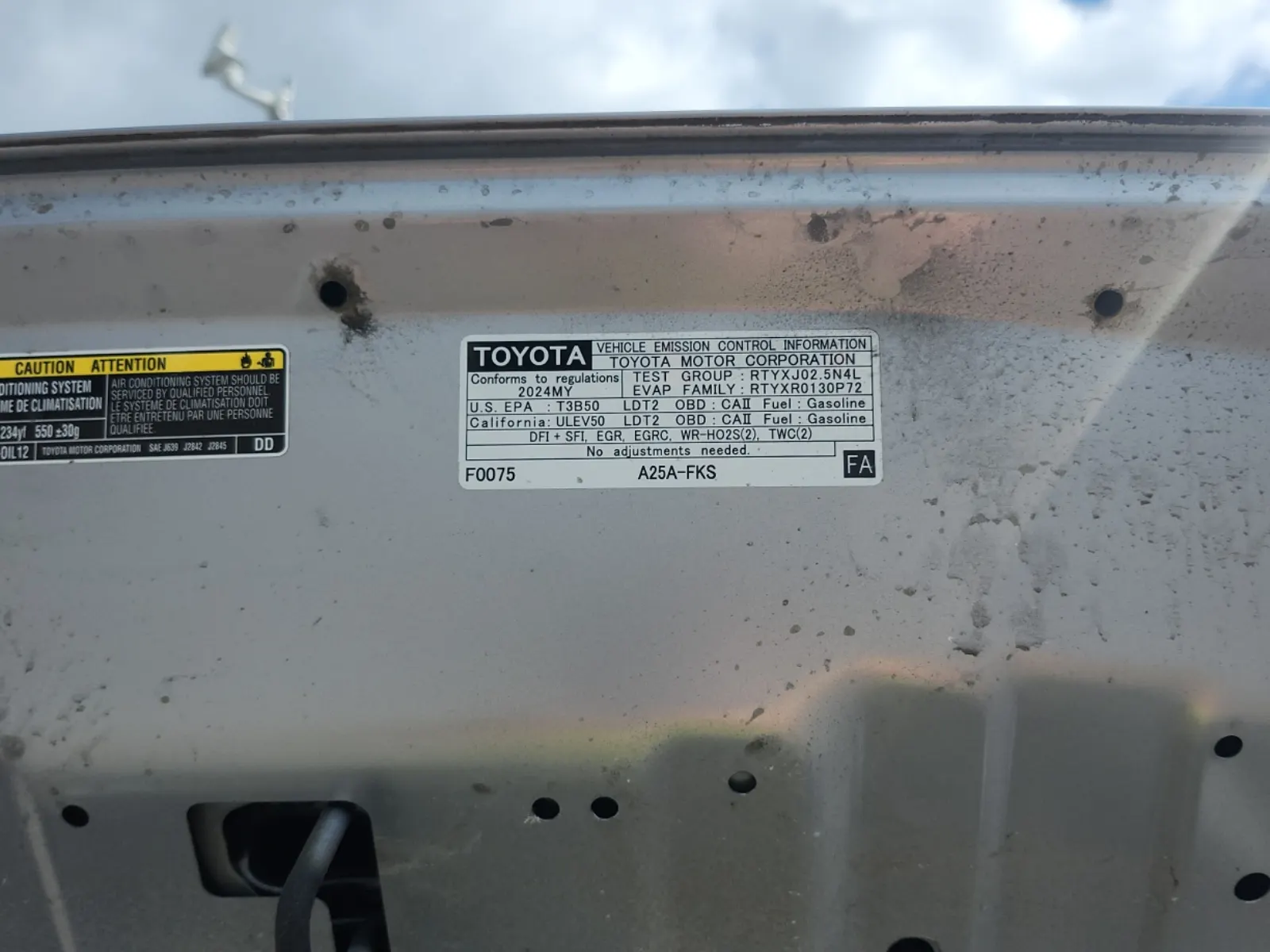 Emission Sticker Photo