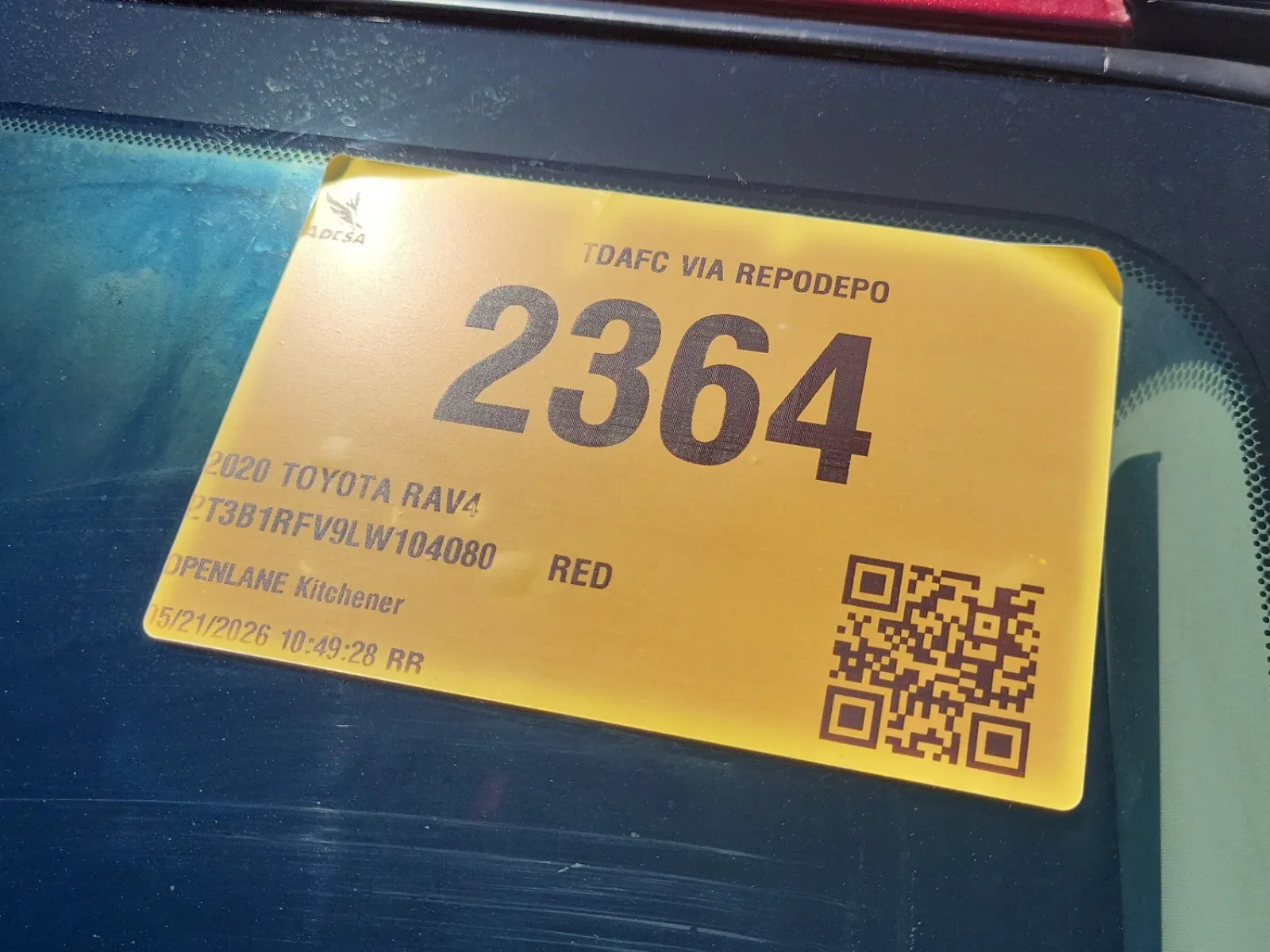 Inventory Label Photo