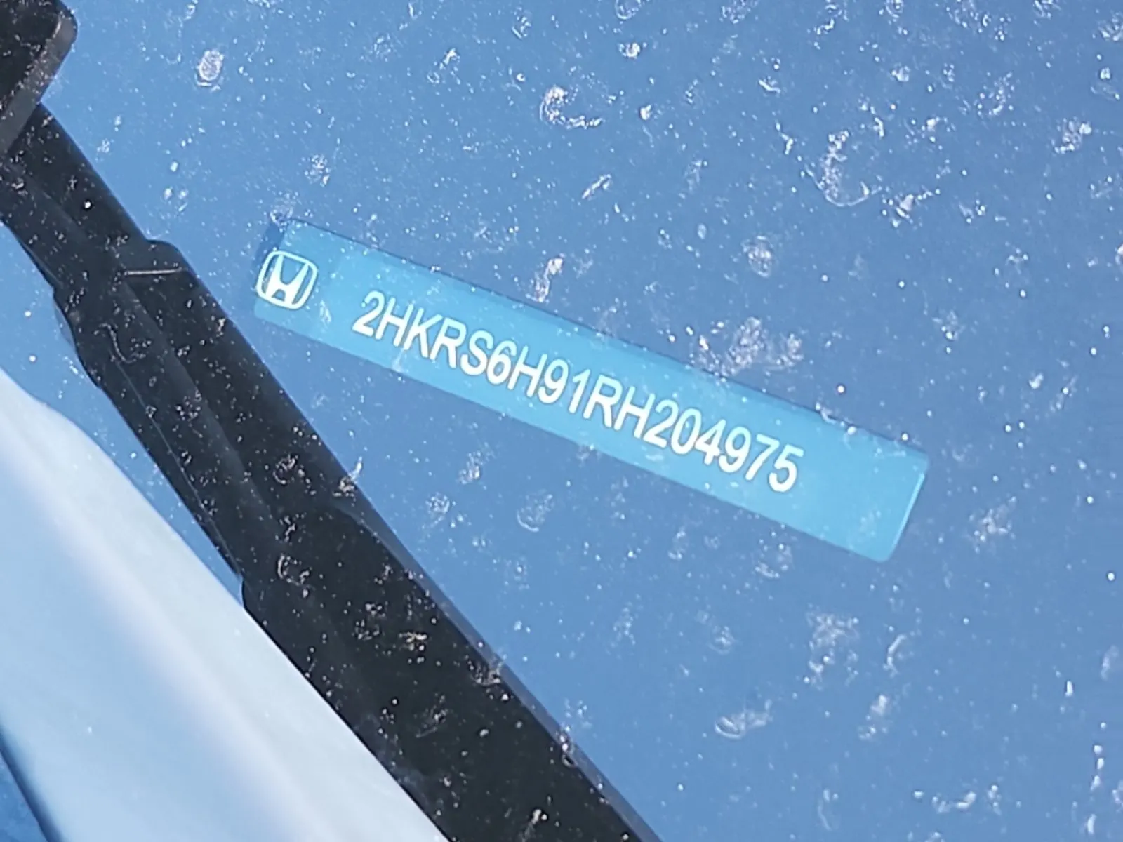 Dash VIN Plate Photo