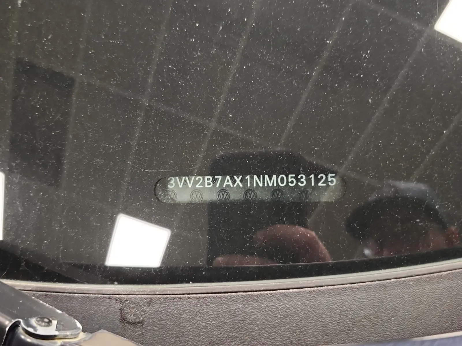 Dash VIN Plate Photo