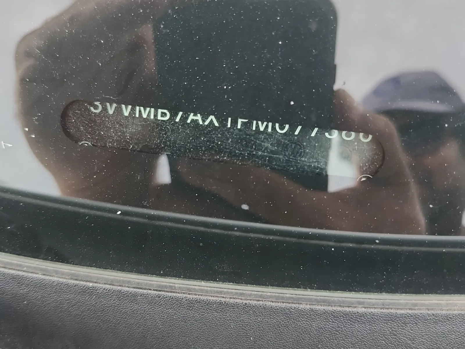 Dash VIN Plate Photo
