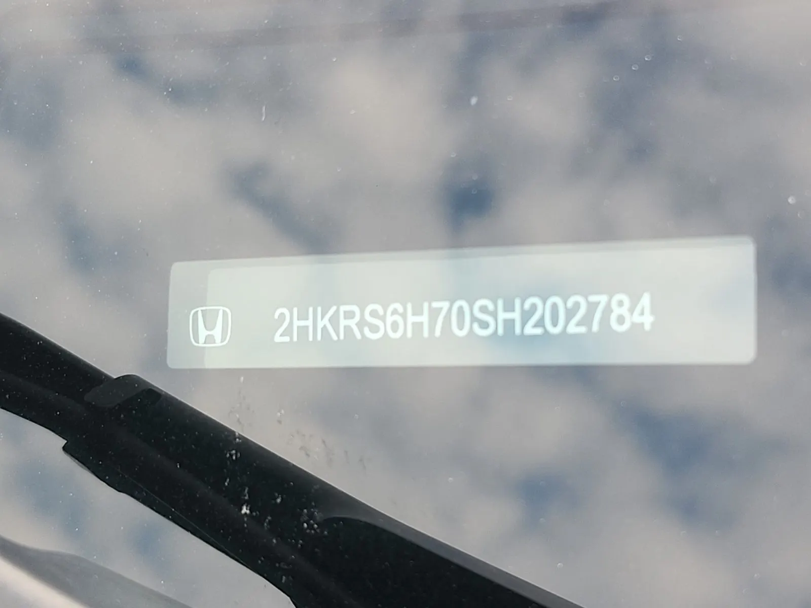 Dash VIN Plate Photo