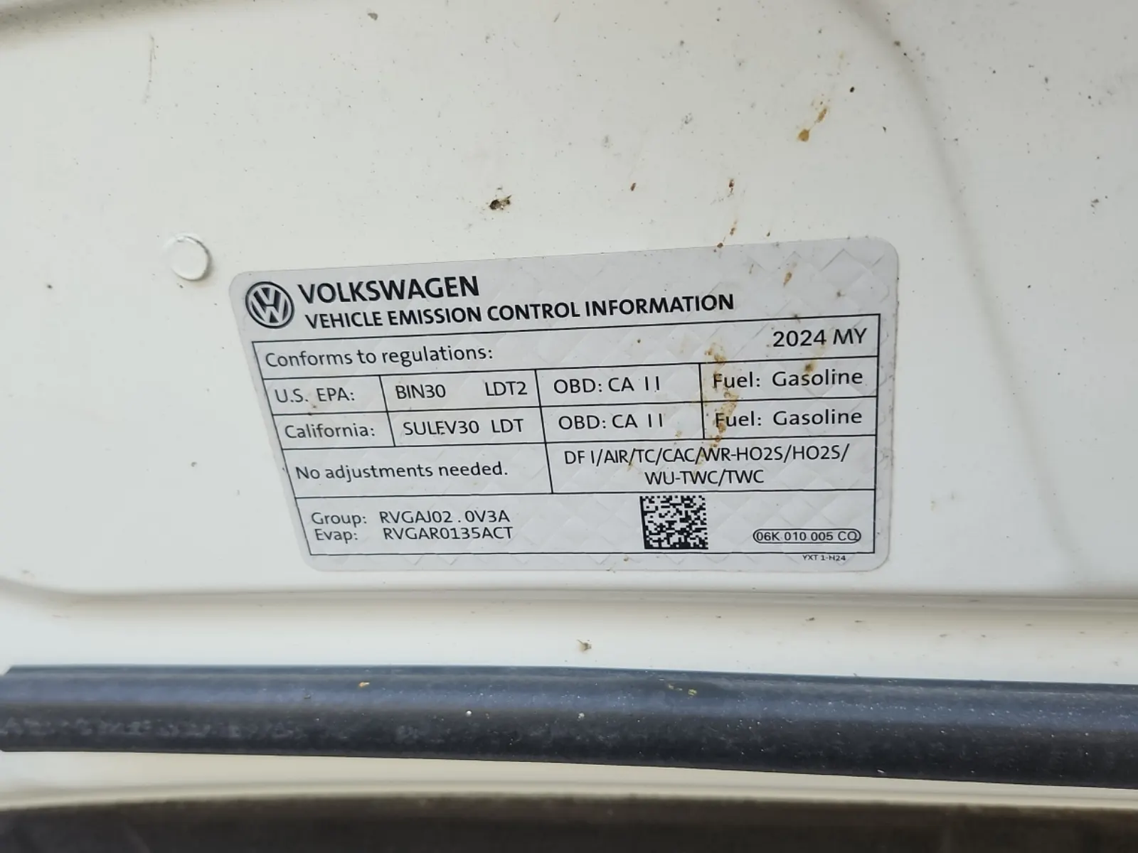 Emission Sticker Photo