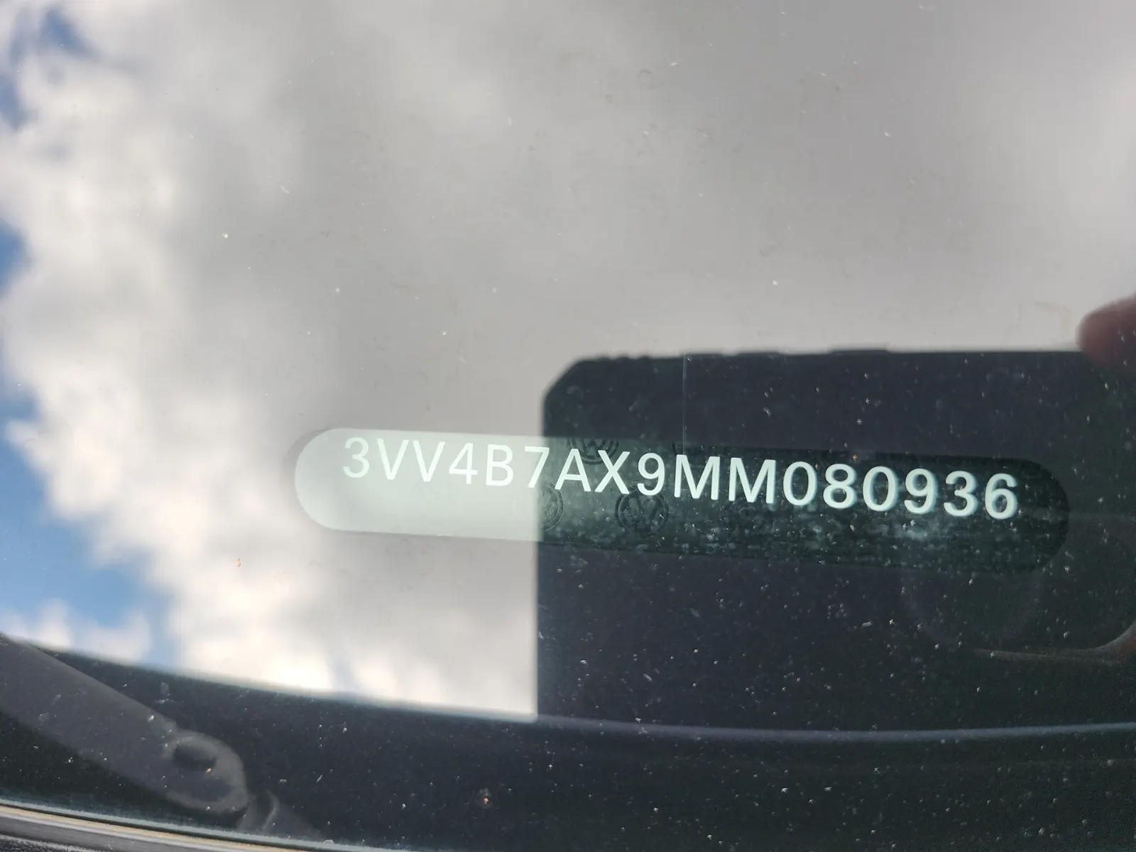 Dash VIN Plate Photo