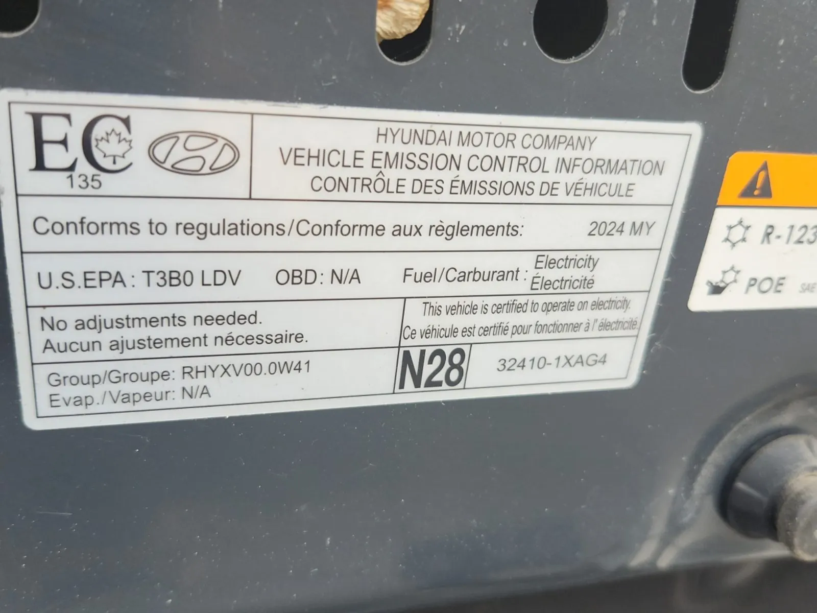Emission Sticker Photo