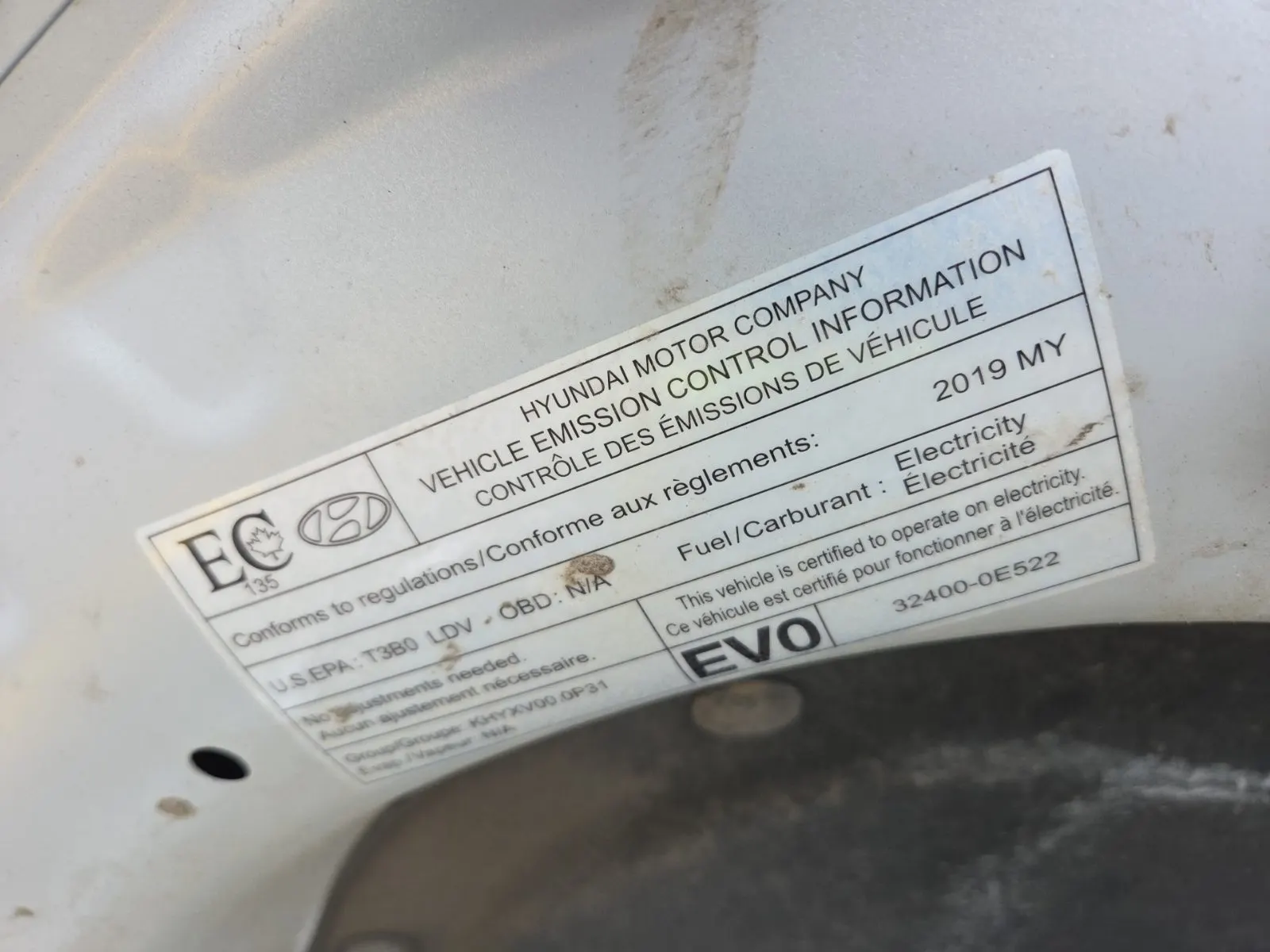 Emission Sticker Photo