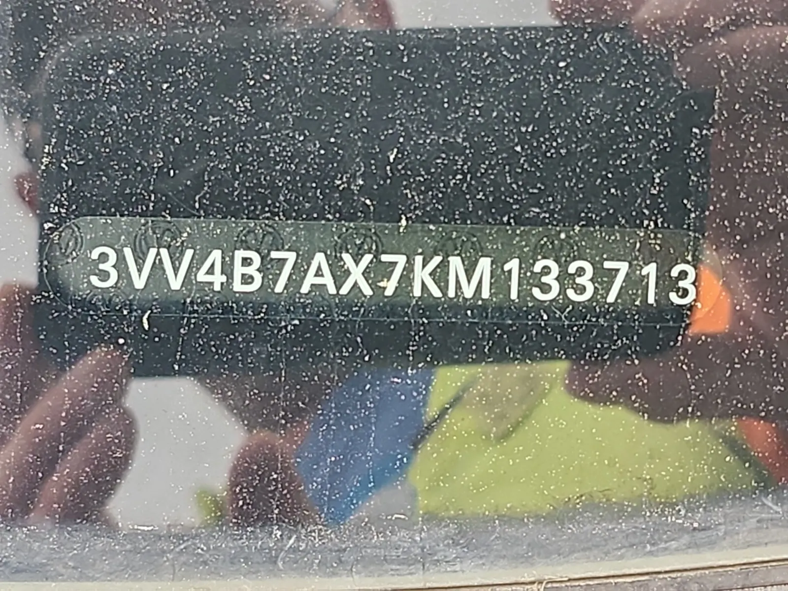 Dash VIN Plate Photo