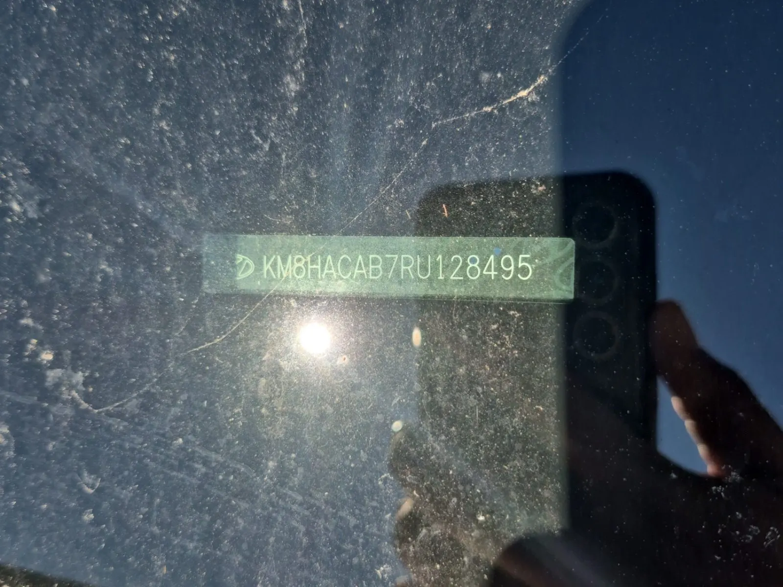 Dash VIN Plate Photo