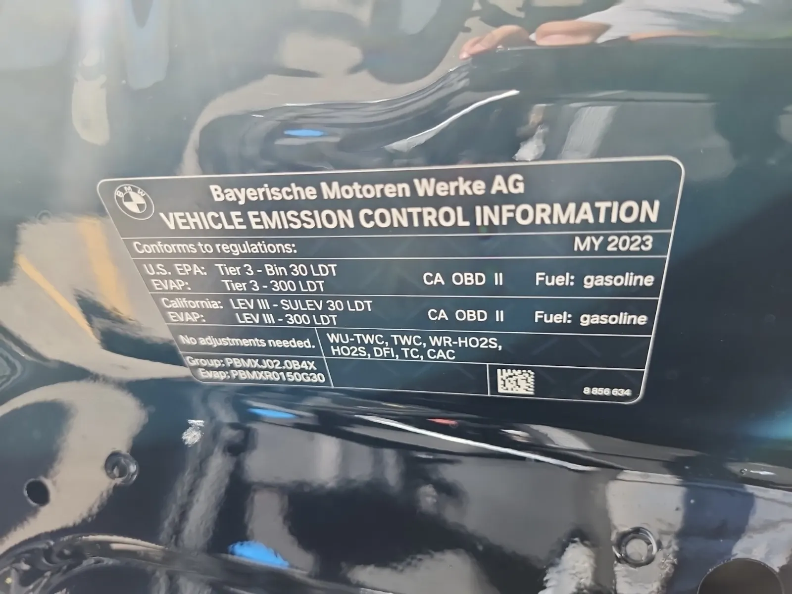 Emission Sticker Photo