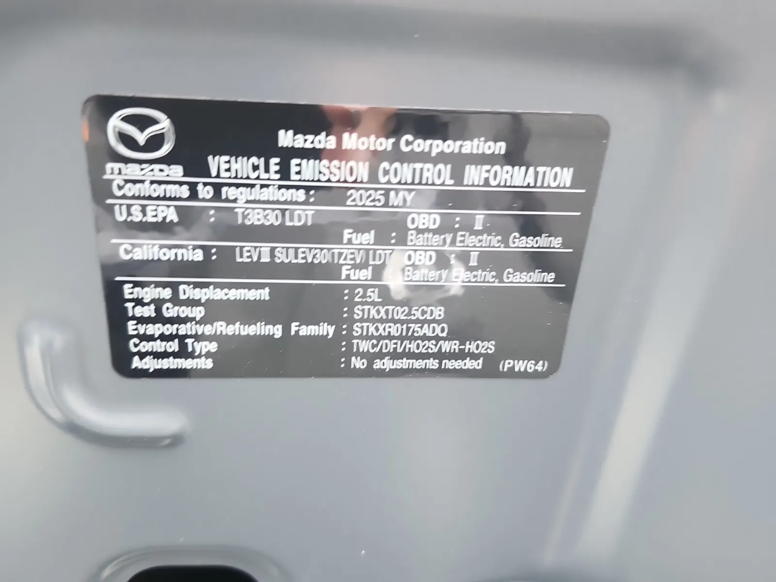 Emission Sticker Photo