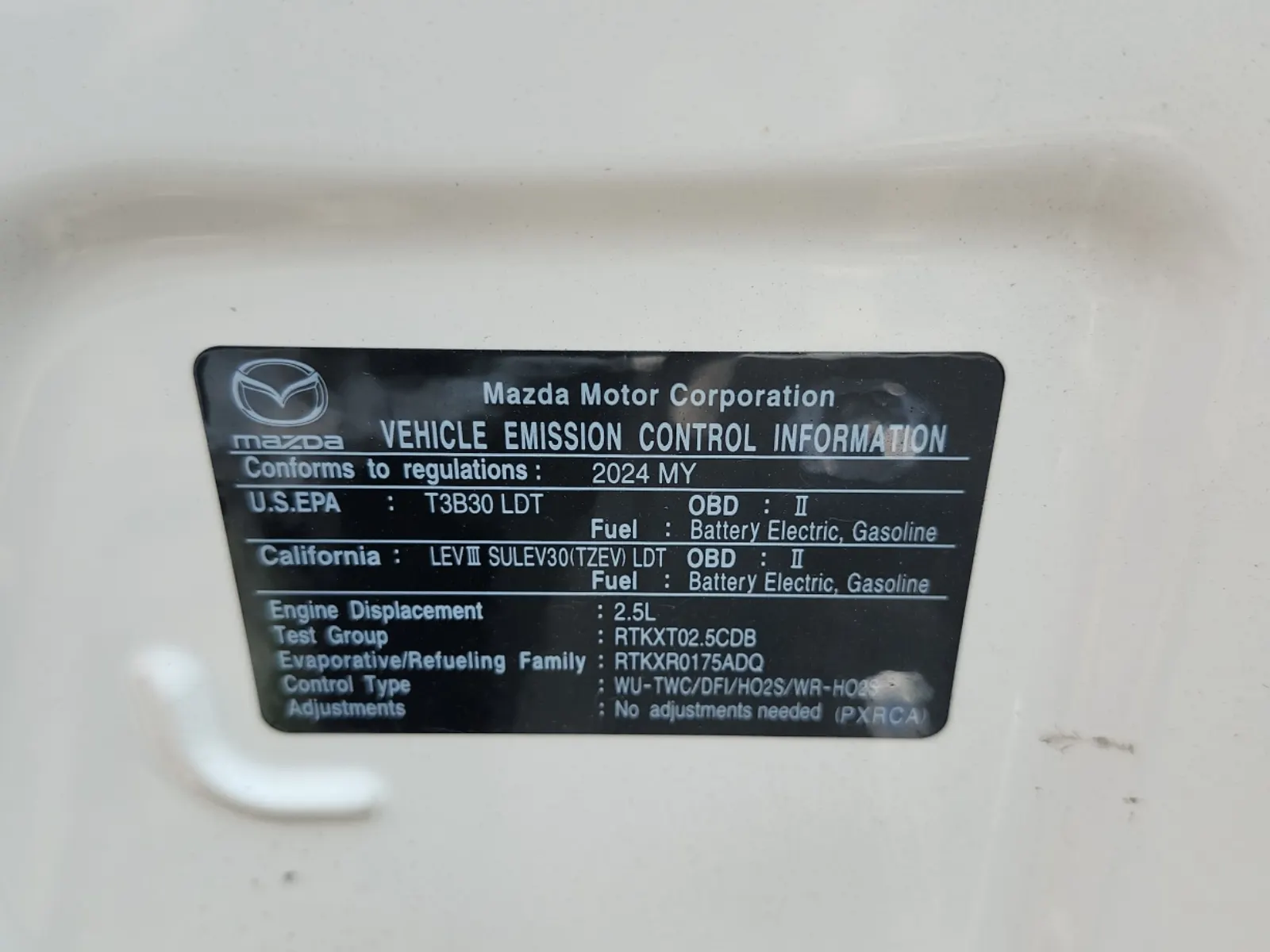 Emission Sticker Photo