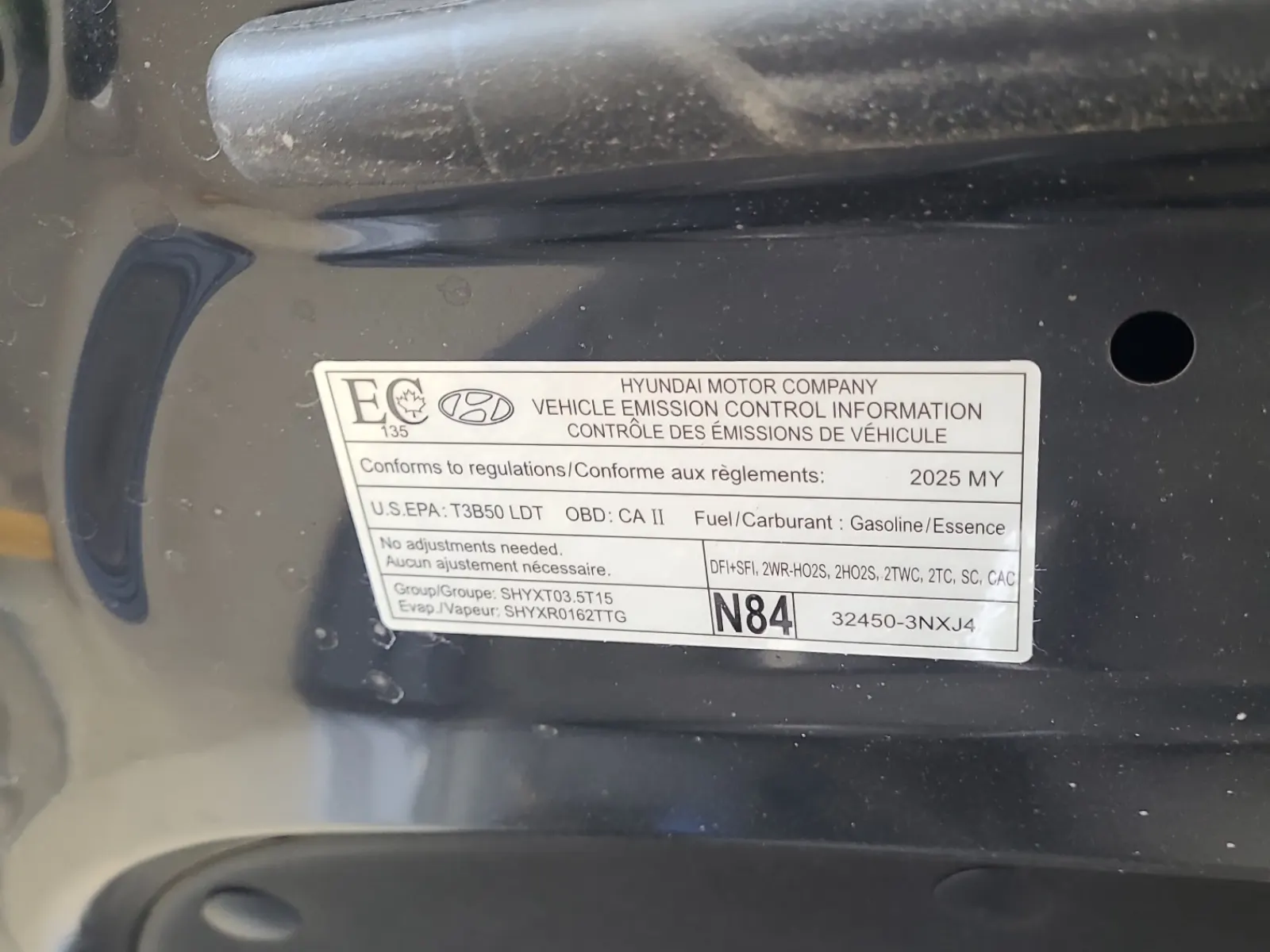 Emission Sticker Photo