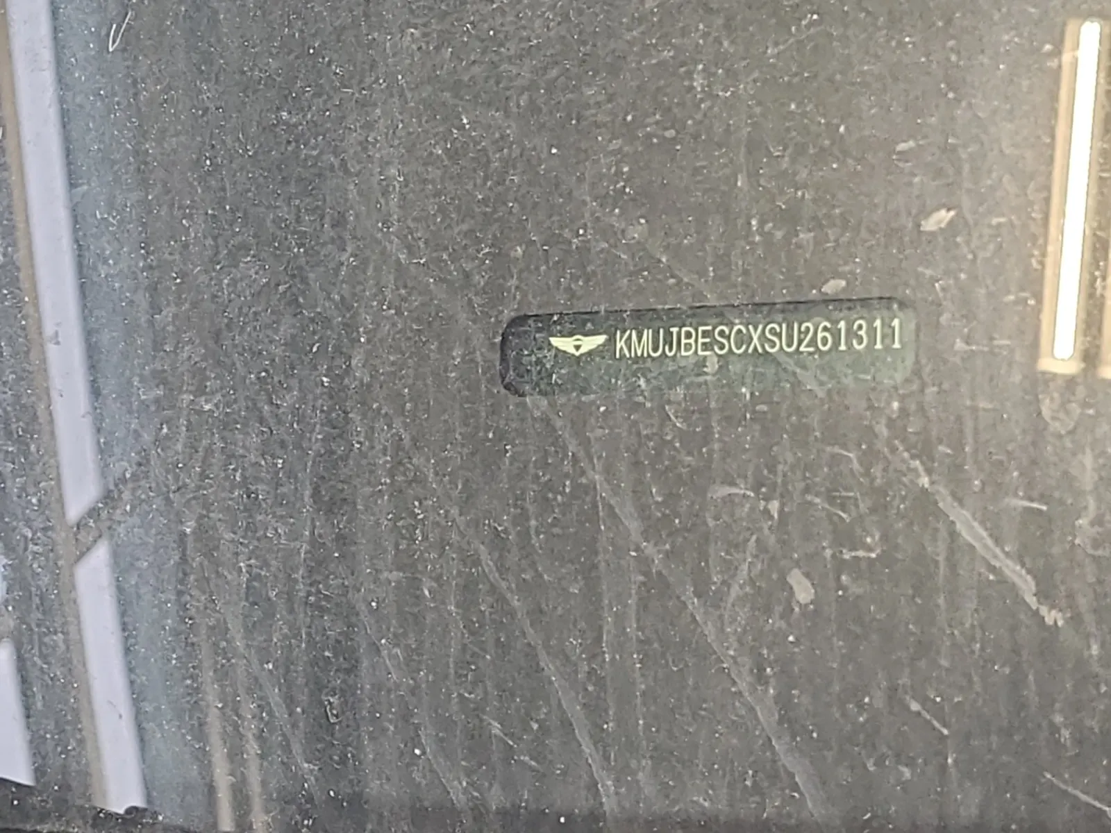 Dash VIN Plate Photo