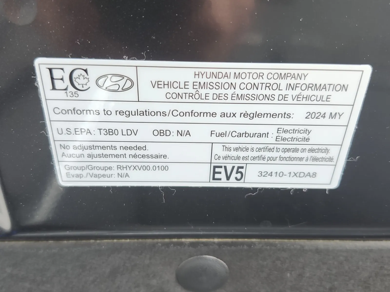 Emission Sticker Photo