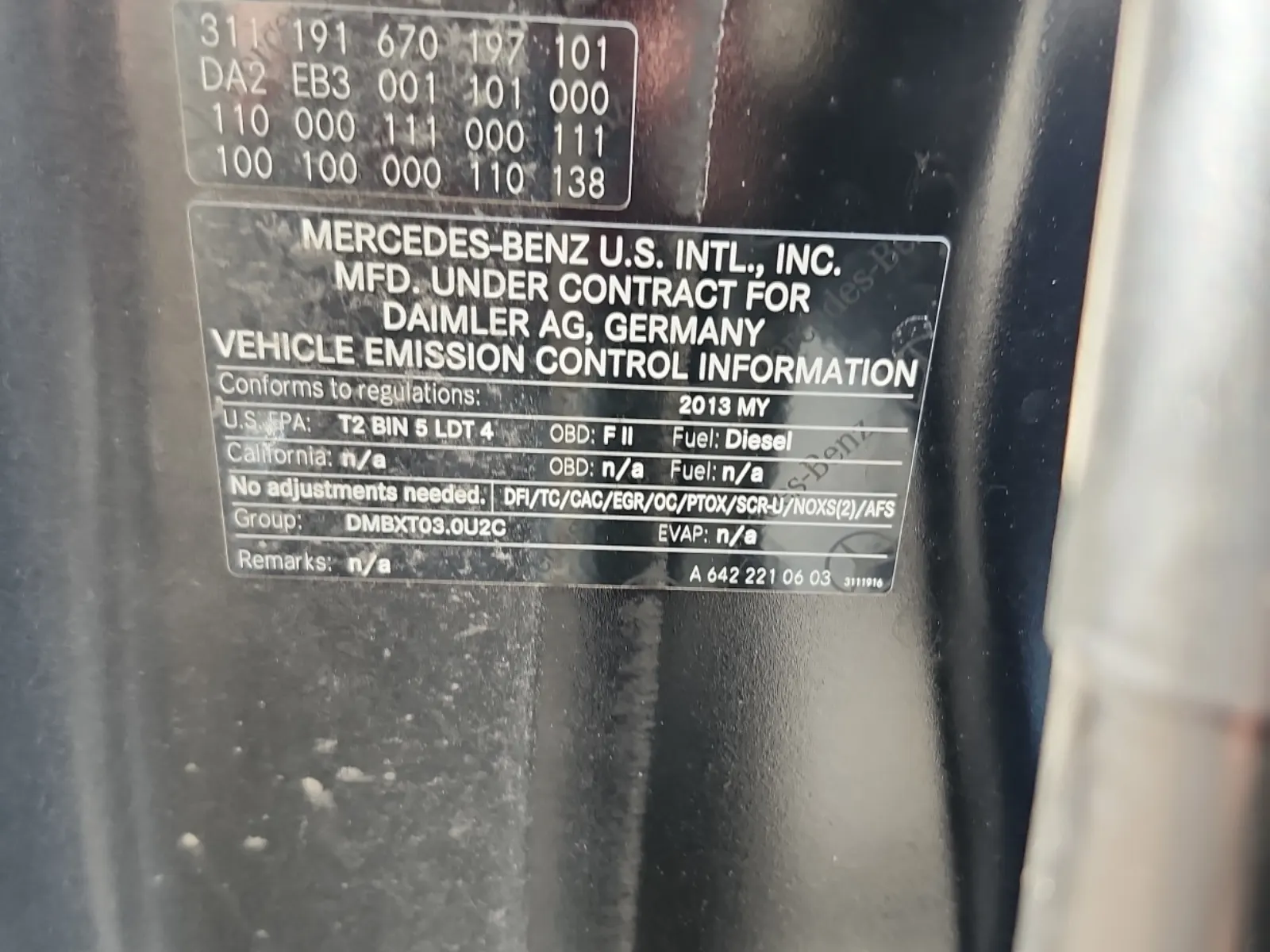 Emission Sticker Photo