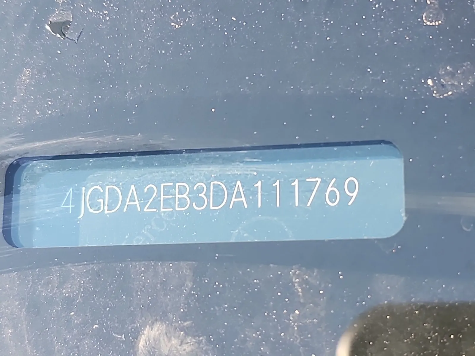 Dash VIN Plate Photo