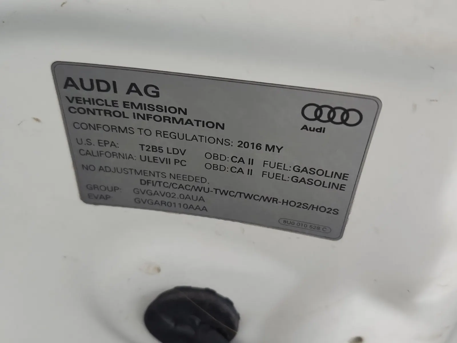 Emission Sticker Photo