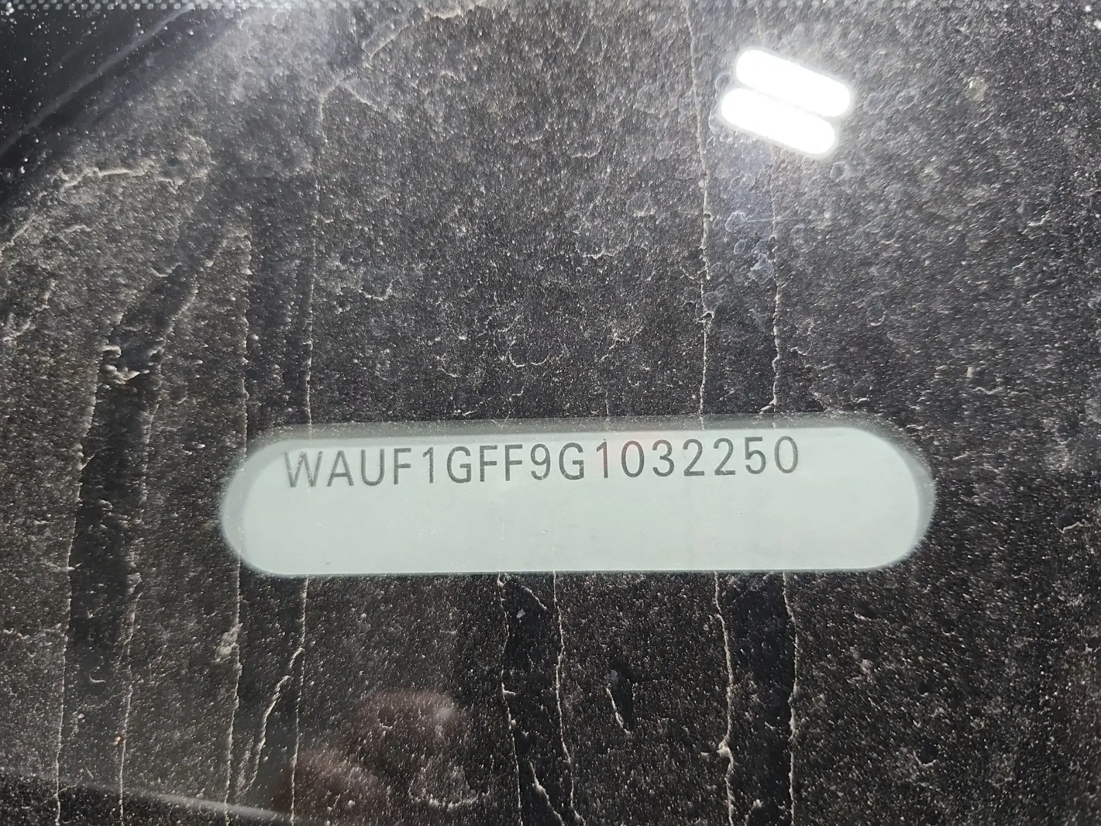 Dash VIN Plate Photo