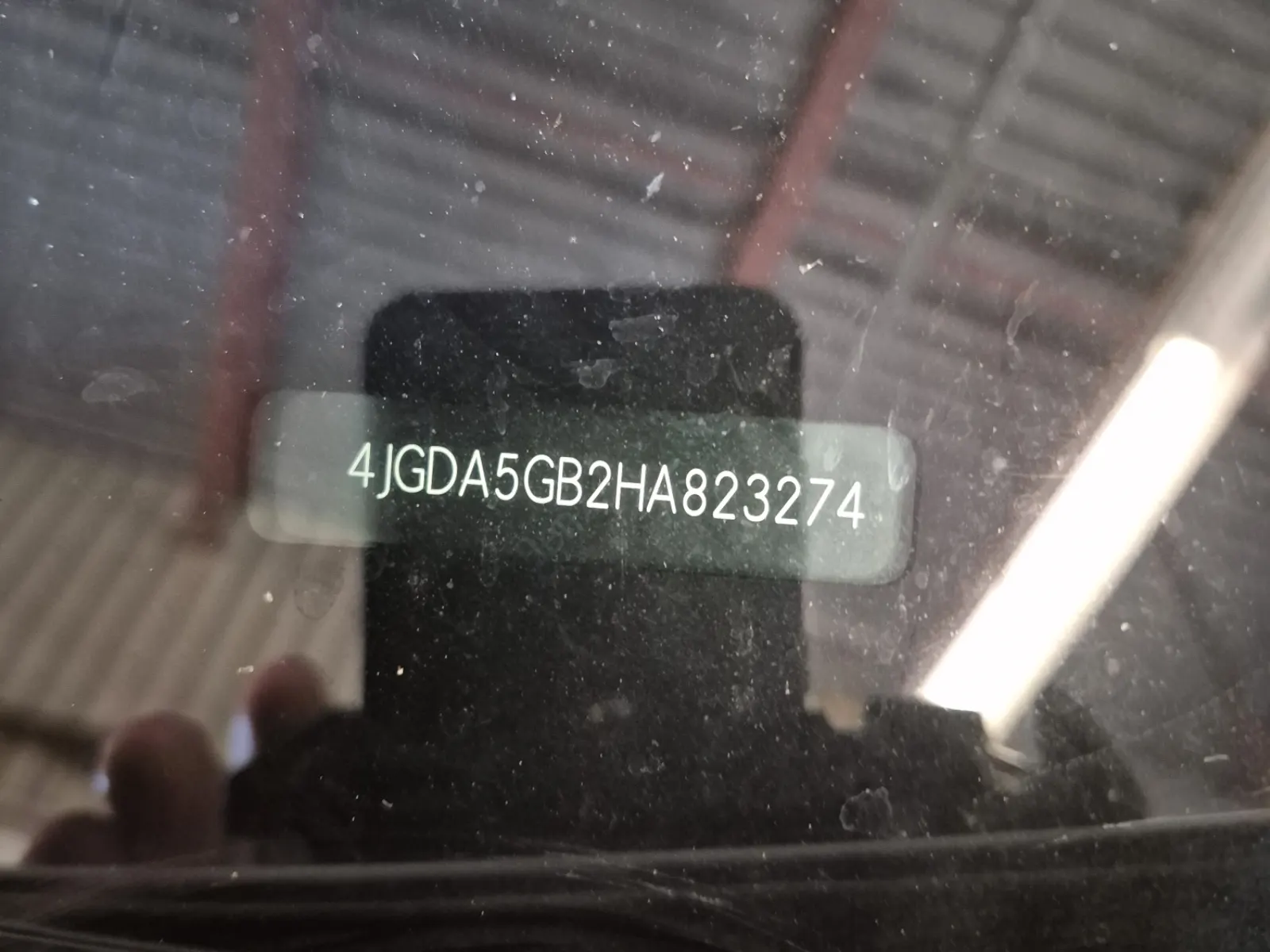 Dash VIN Plate Photo