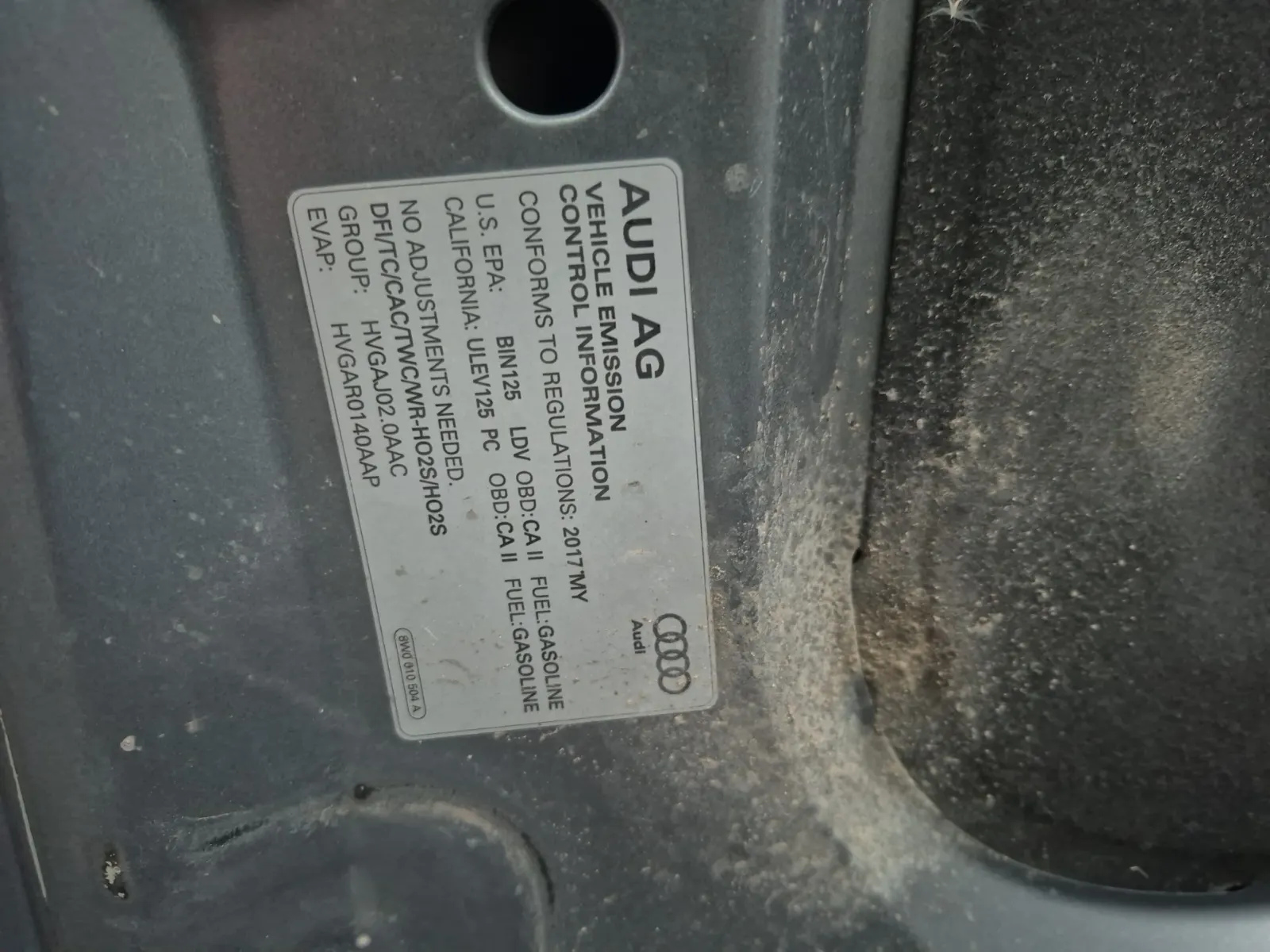 Emission Sticker Photo