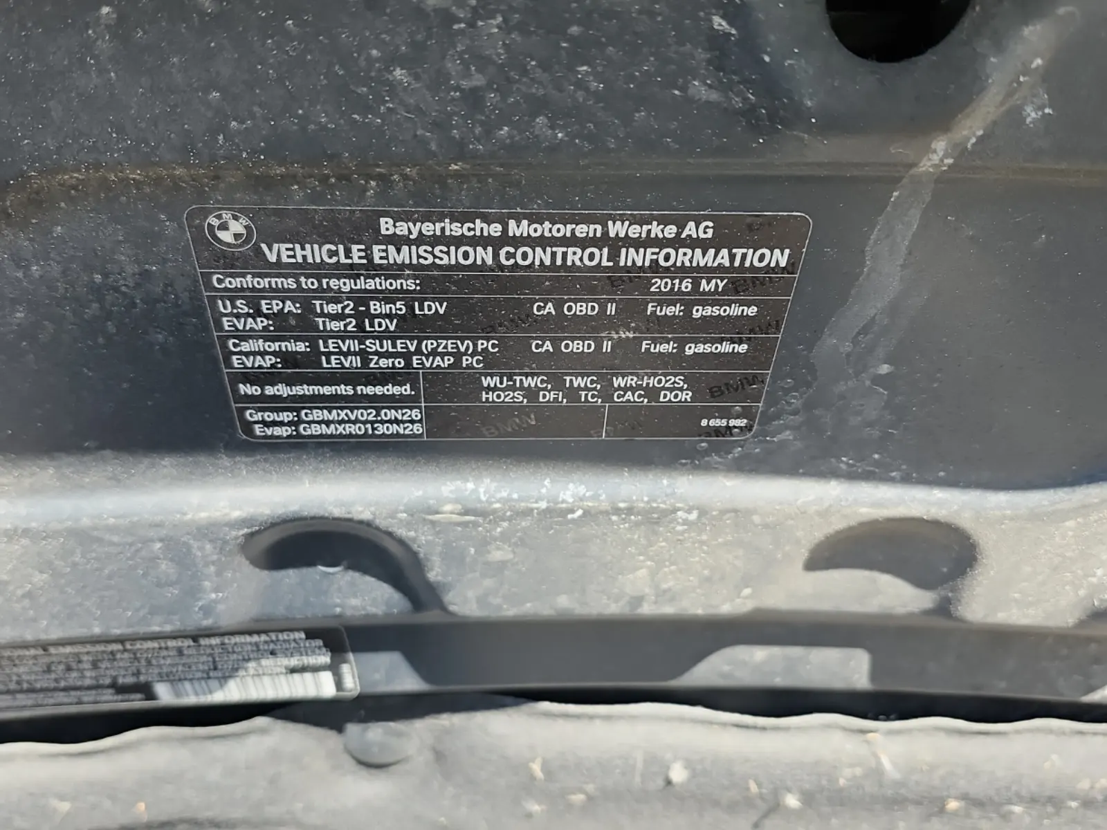 Emission Sticker Photo