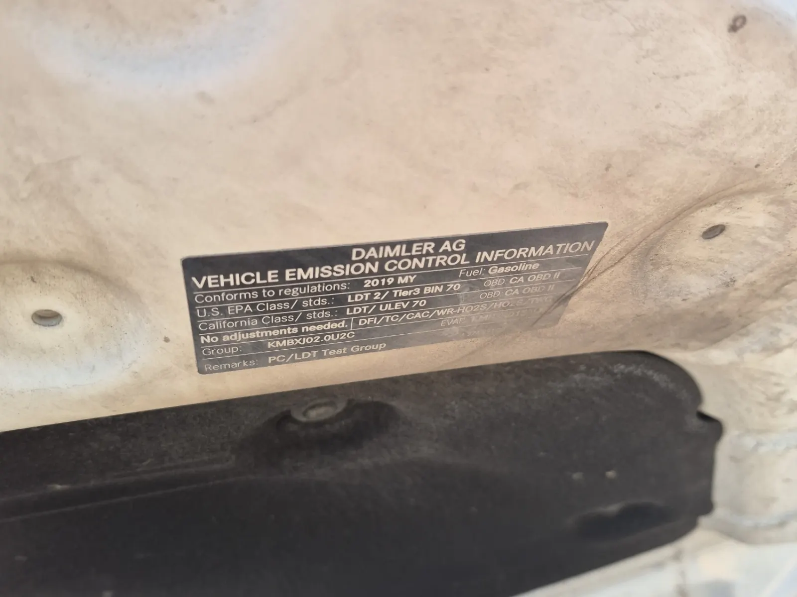 Emission Sticker Photo