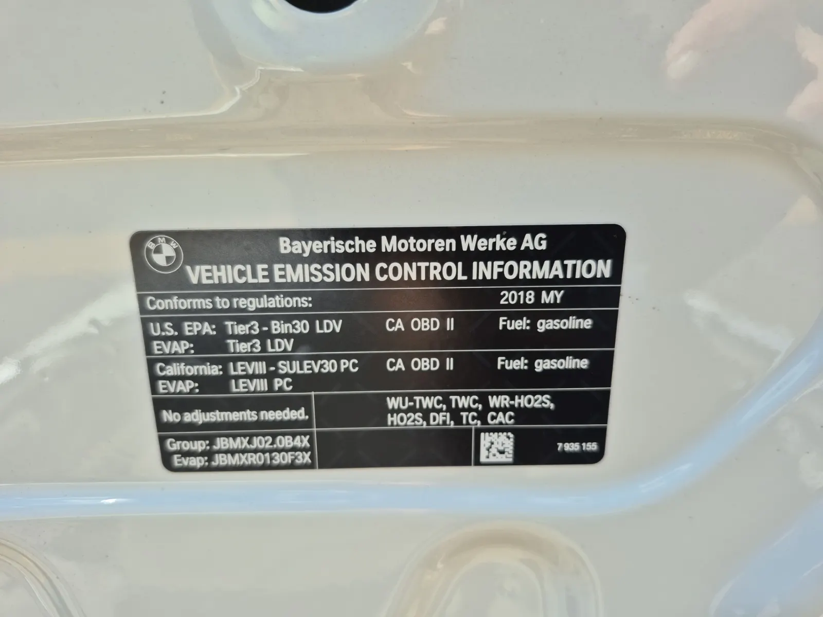 Emission Sticker Photo