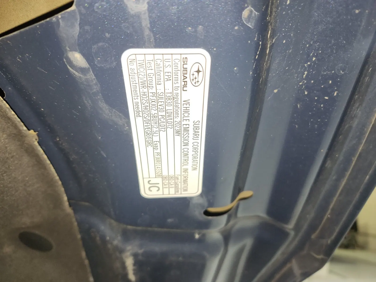Emission Sticker Photo