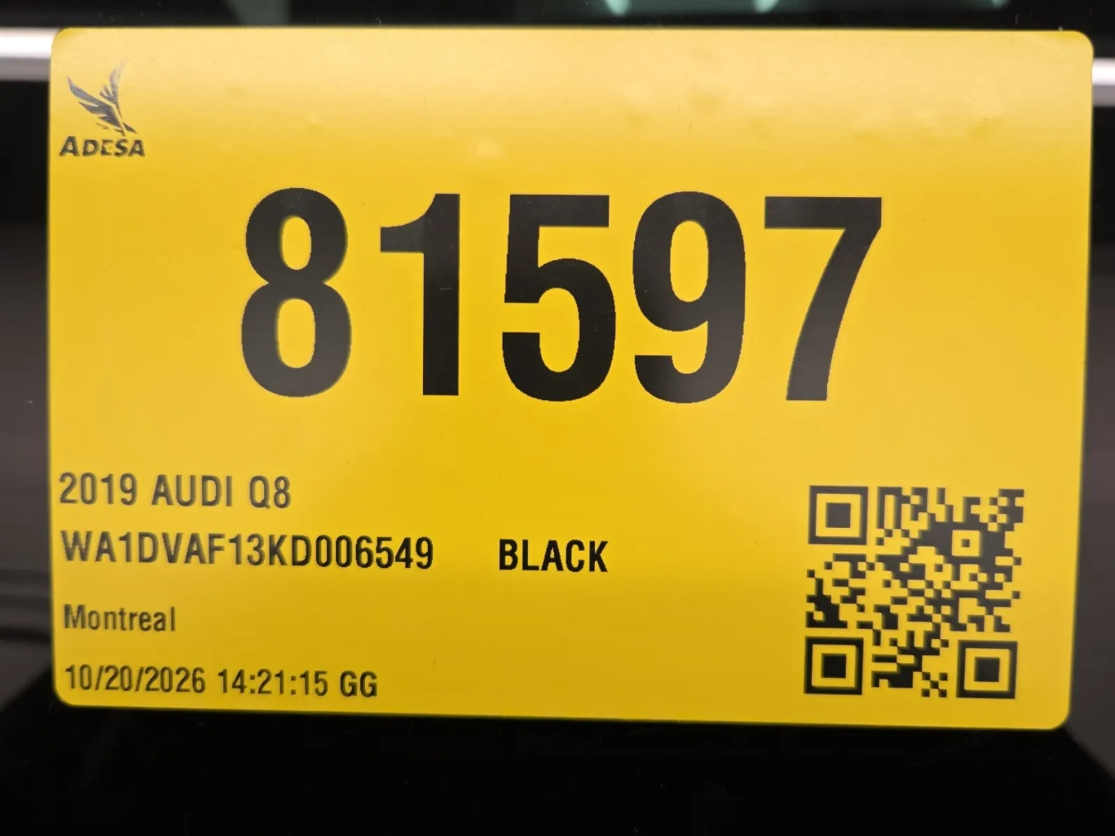 Inventory Label Photo