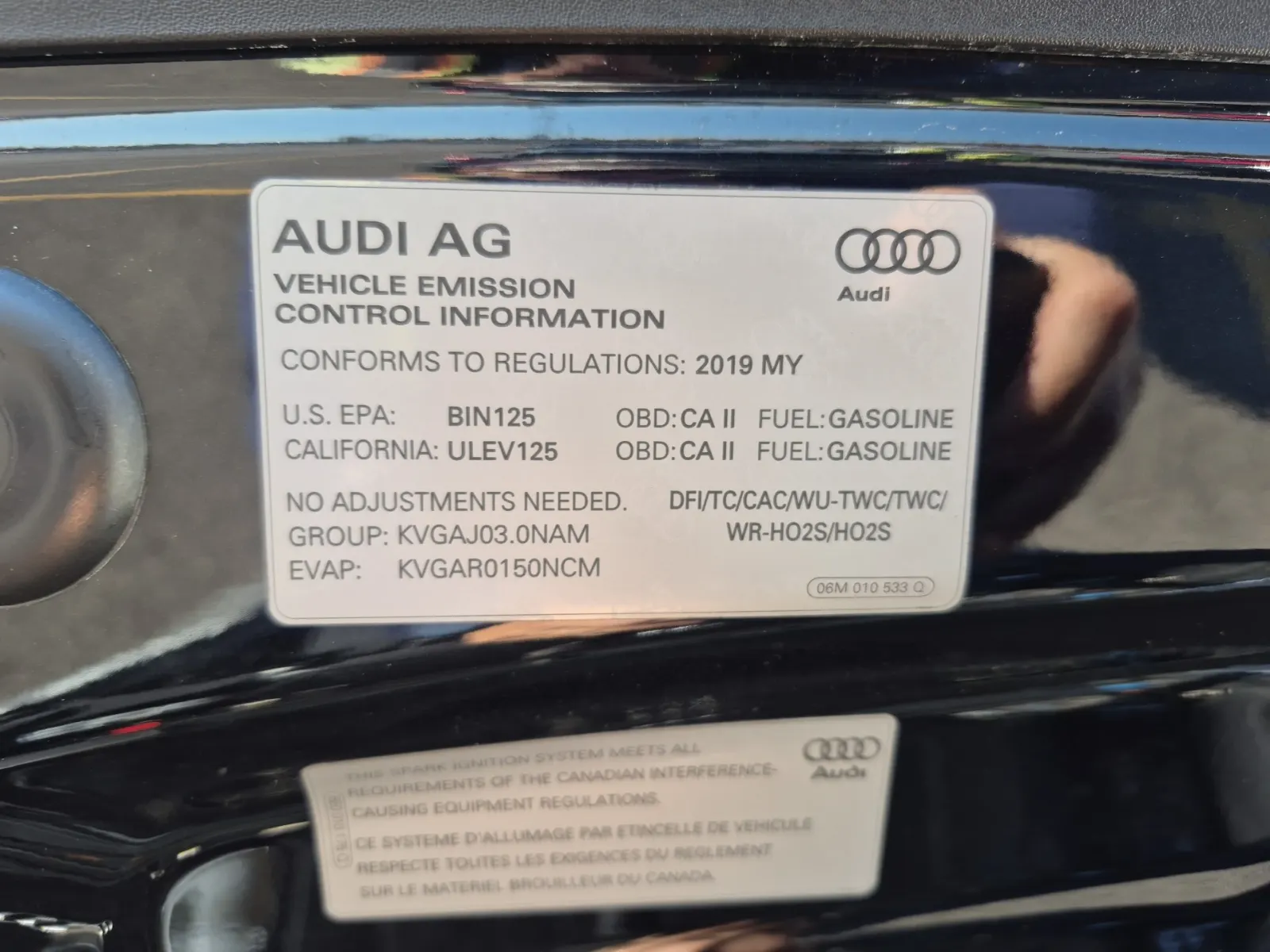 Emission Sticker Photo