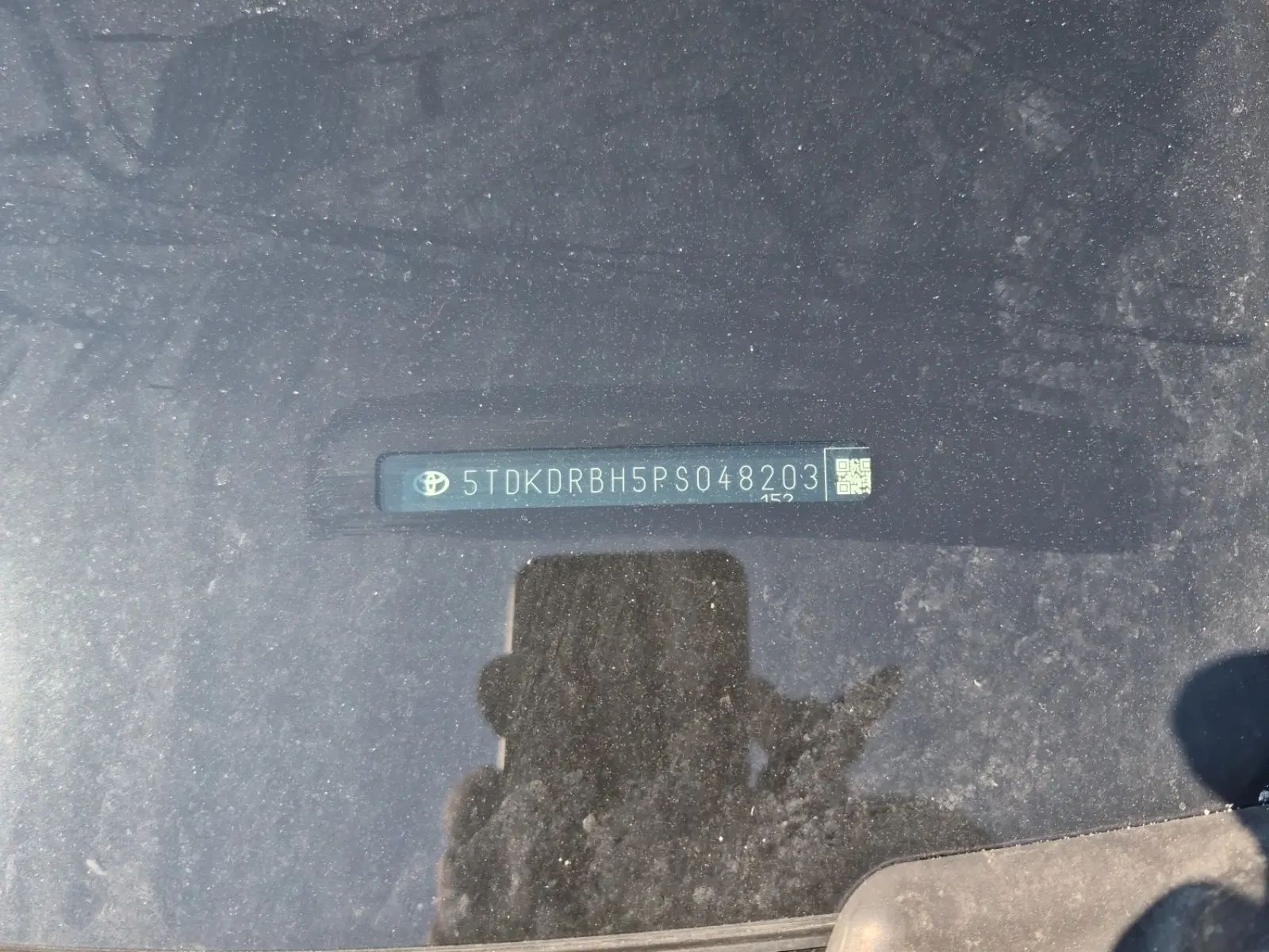 Dash VIN Plate Photo