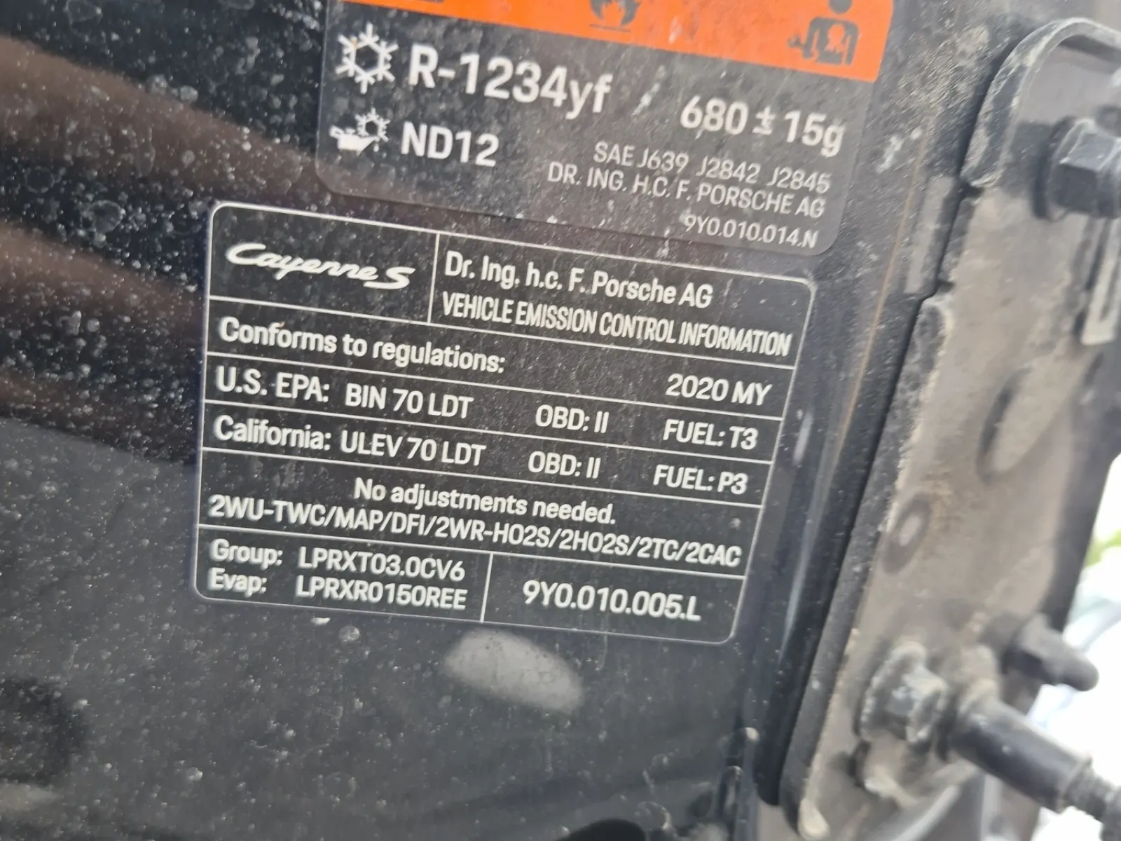 Emission Sticker Photo