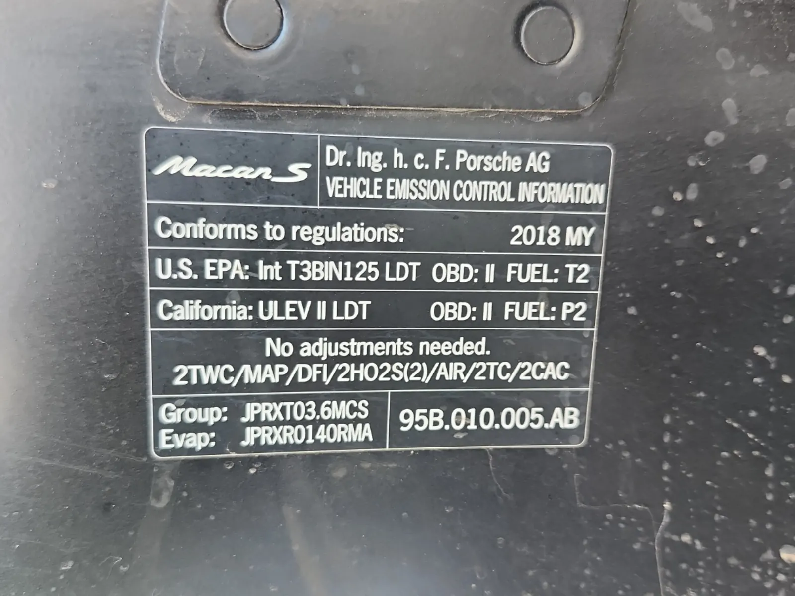 Emission Sticker Photo