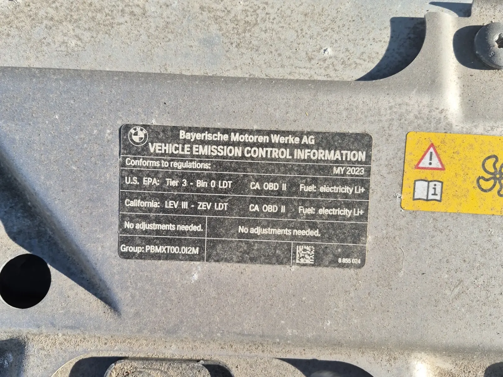 Emission Sticker Photo