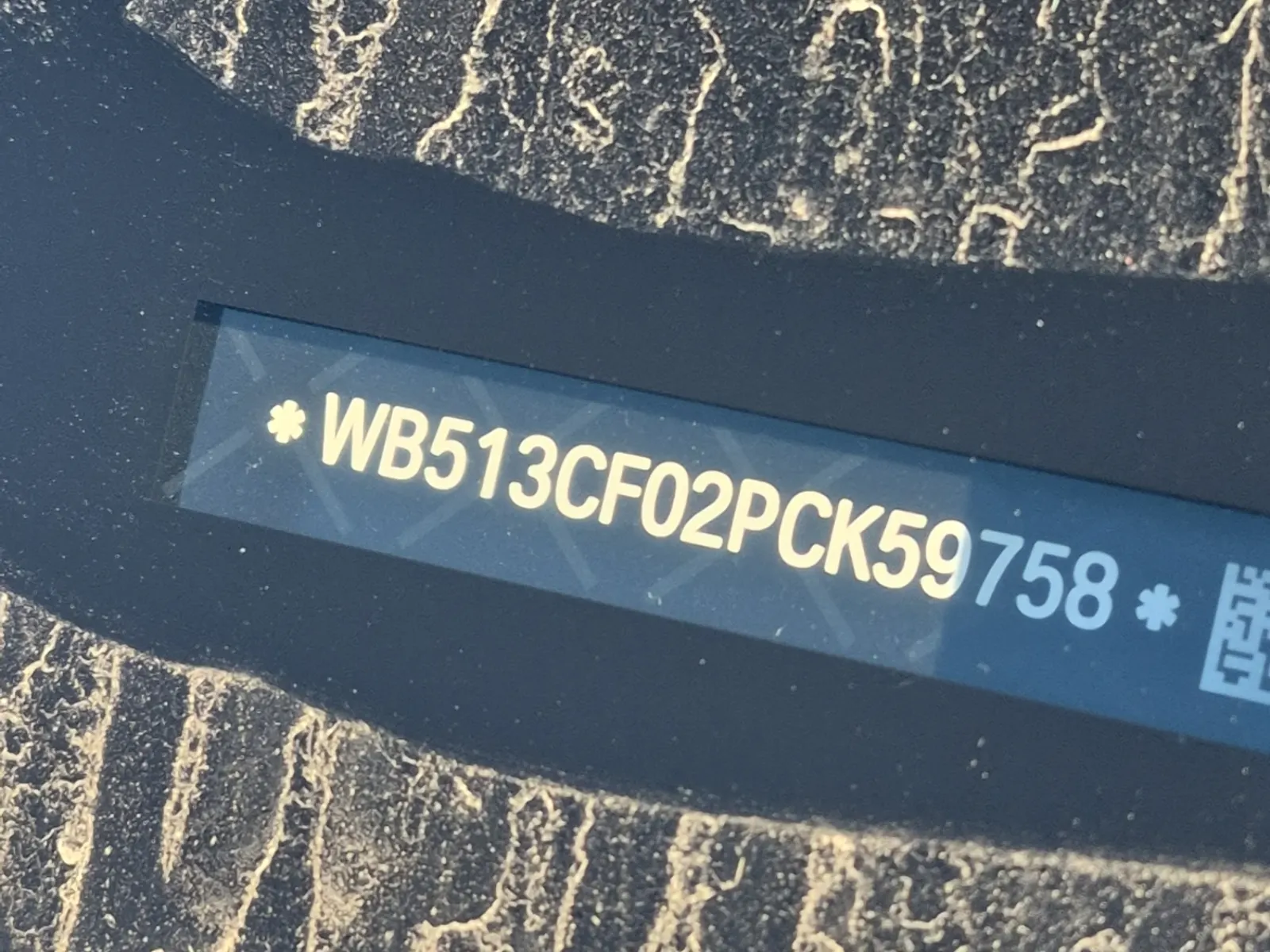Dash VIN Plate Photo