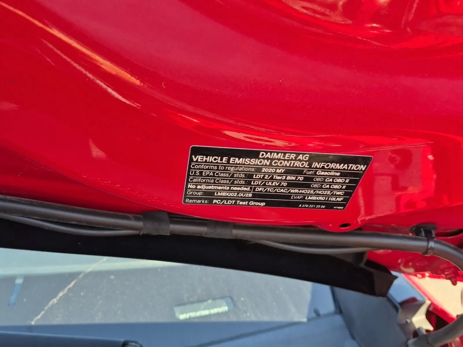 Emission Sticker Photo