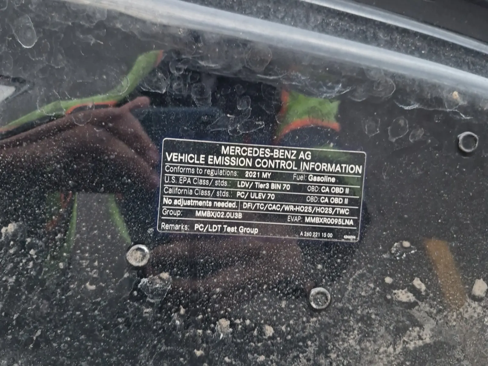 Emission Sticker Photo