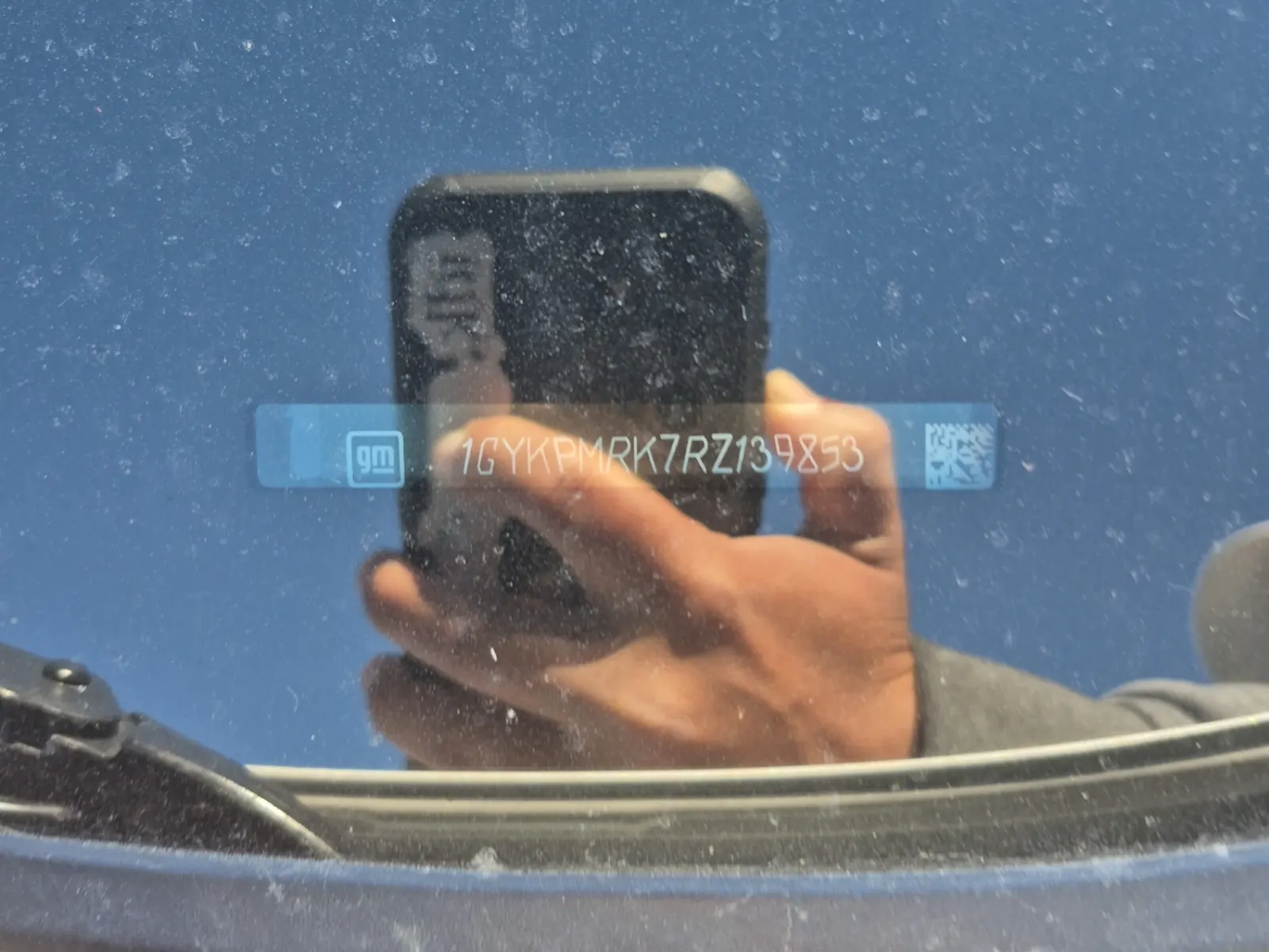 Dash VIN Plate Photo