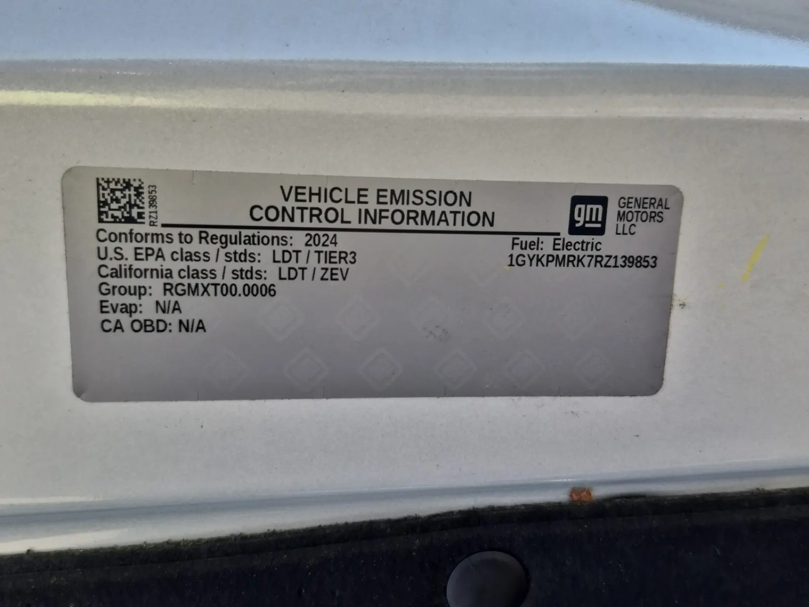 Emission Sticker Photo