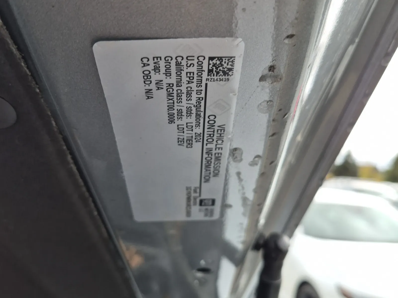 Emission Sticker Photo