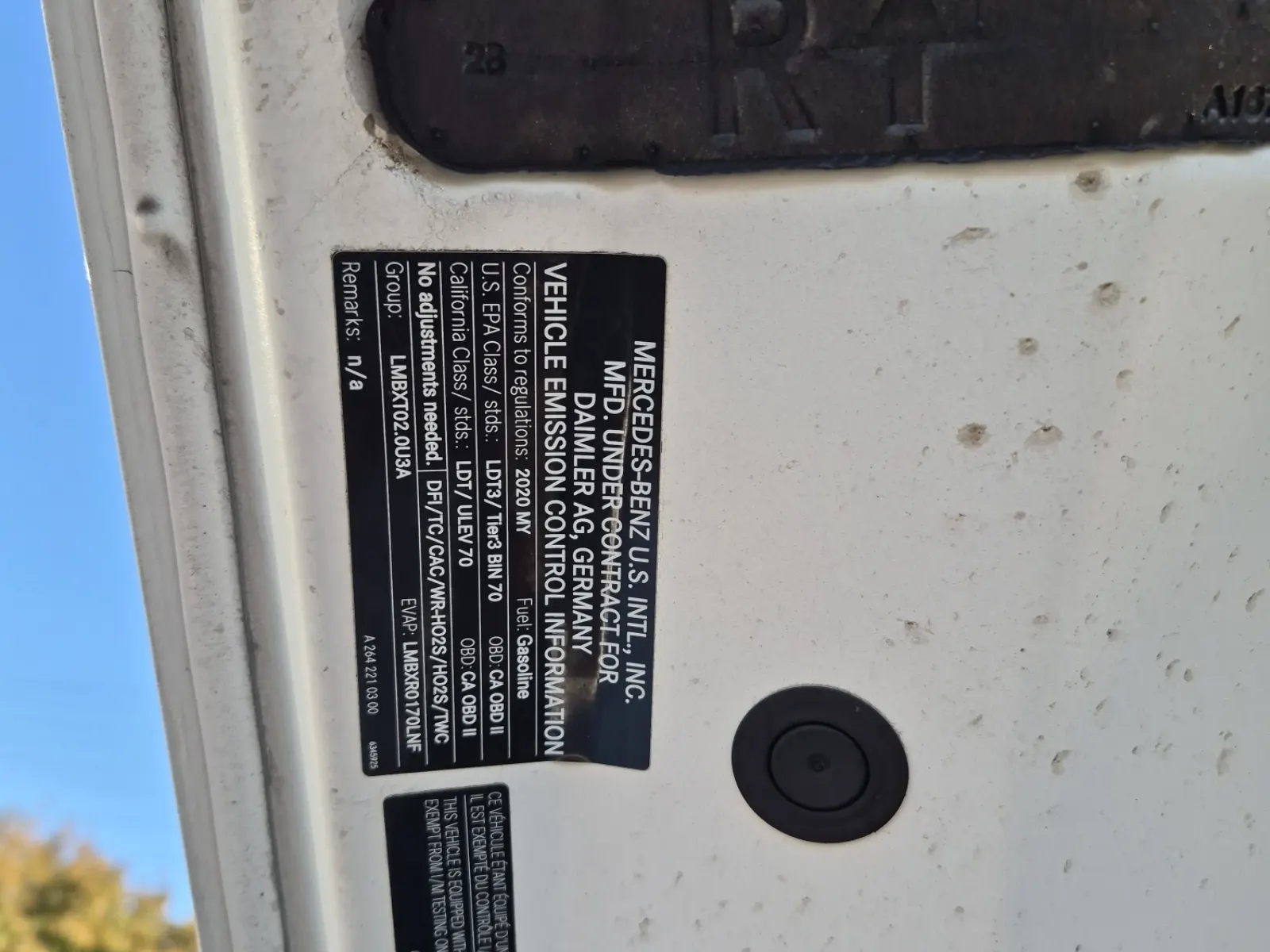 Emission Sticker Photo