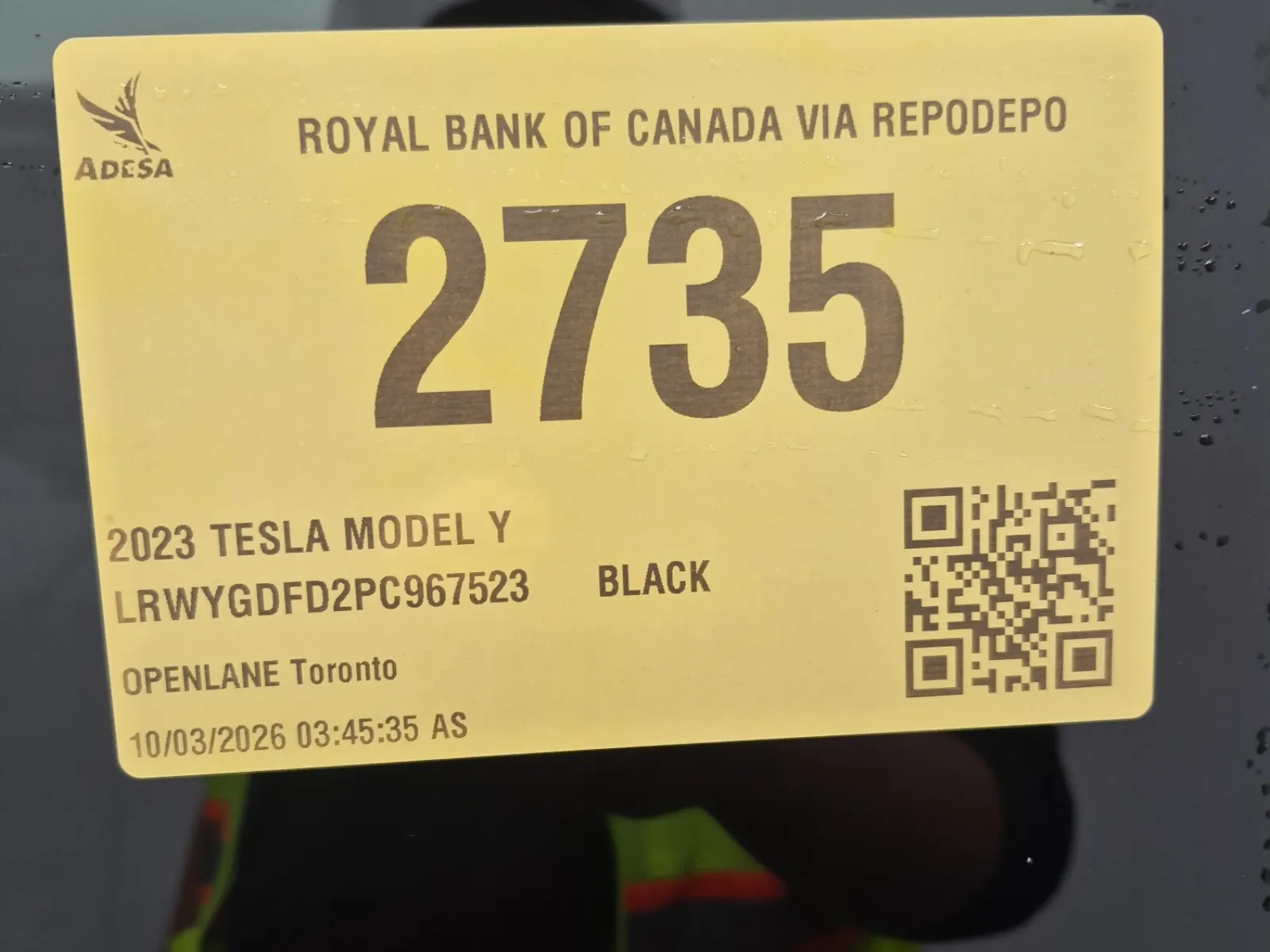 Inventory Label Photo