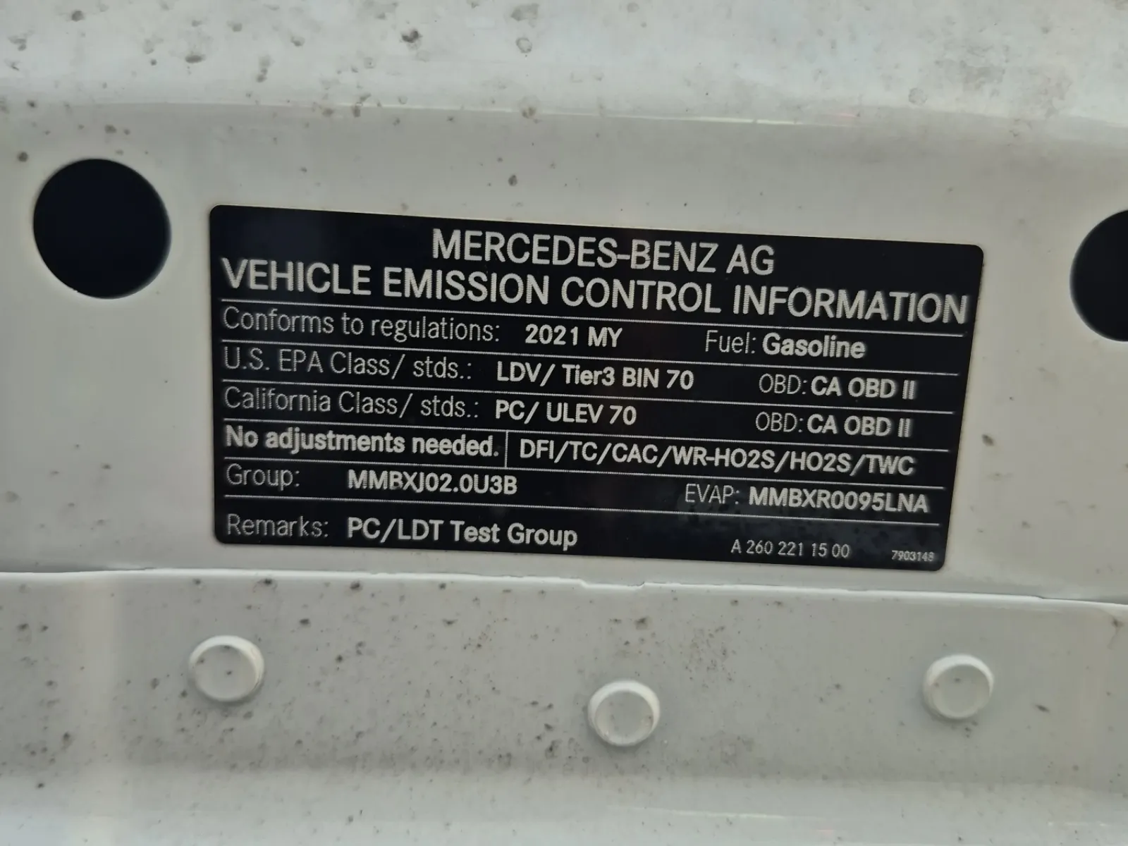 Emission Sticker Photo