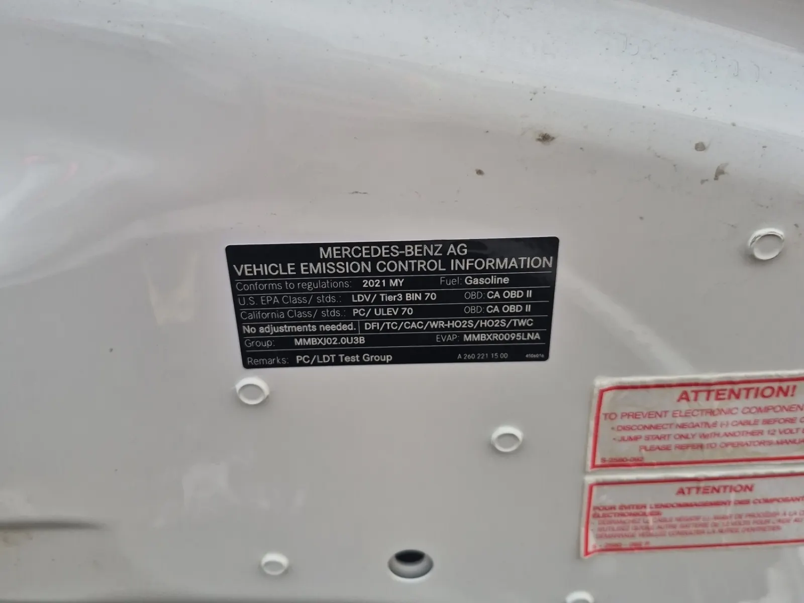 Emission Sticker Photo