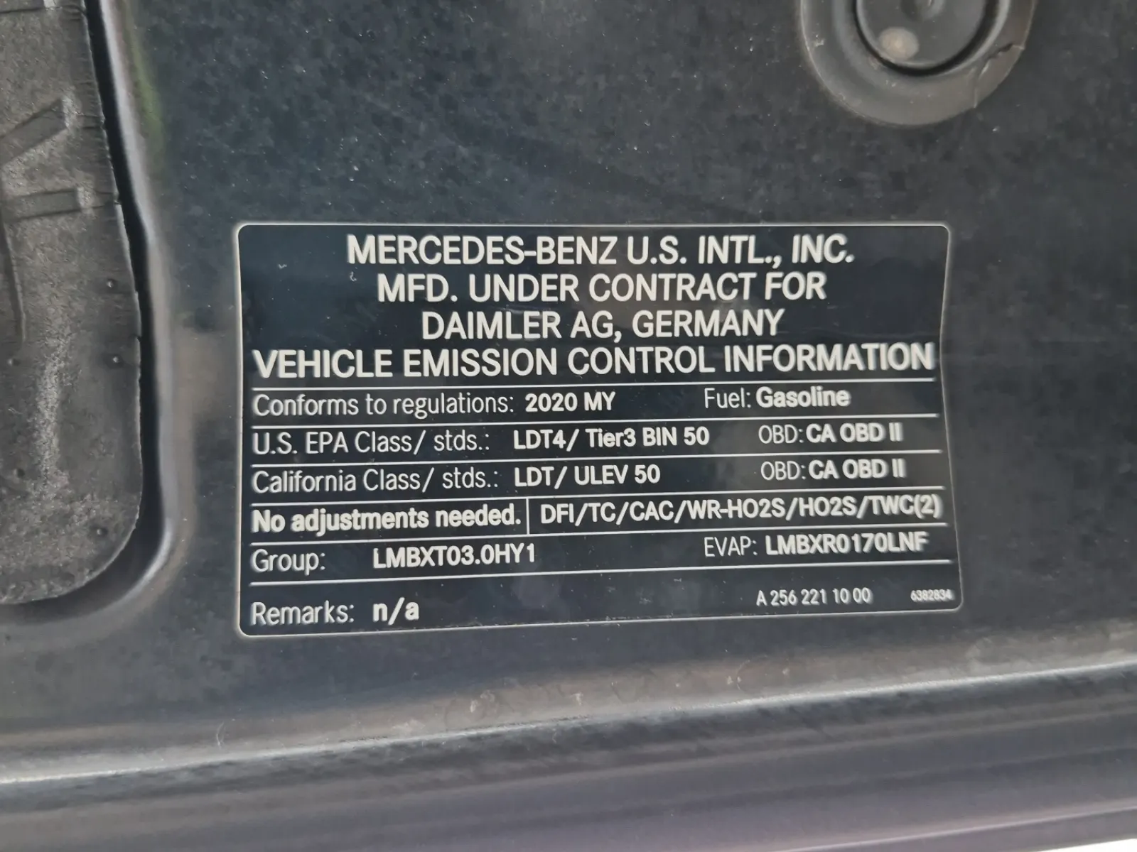 Emission Sticker Photo
